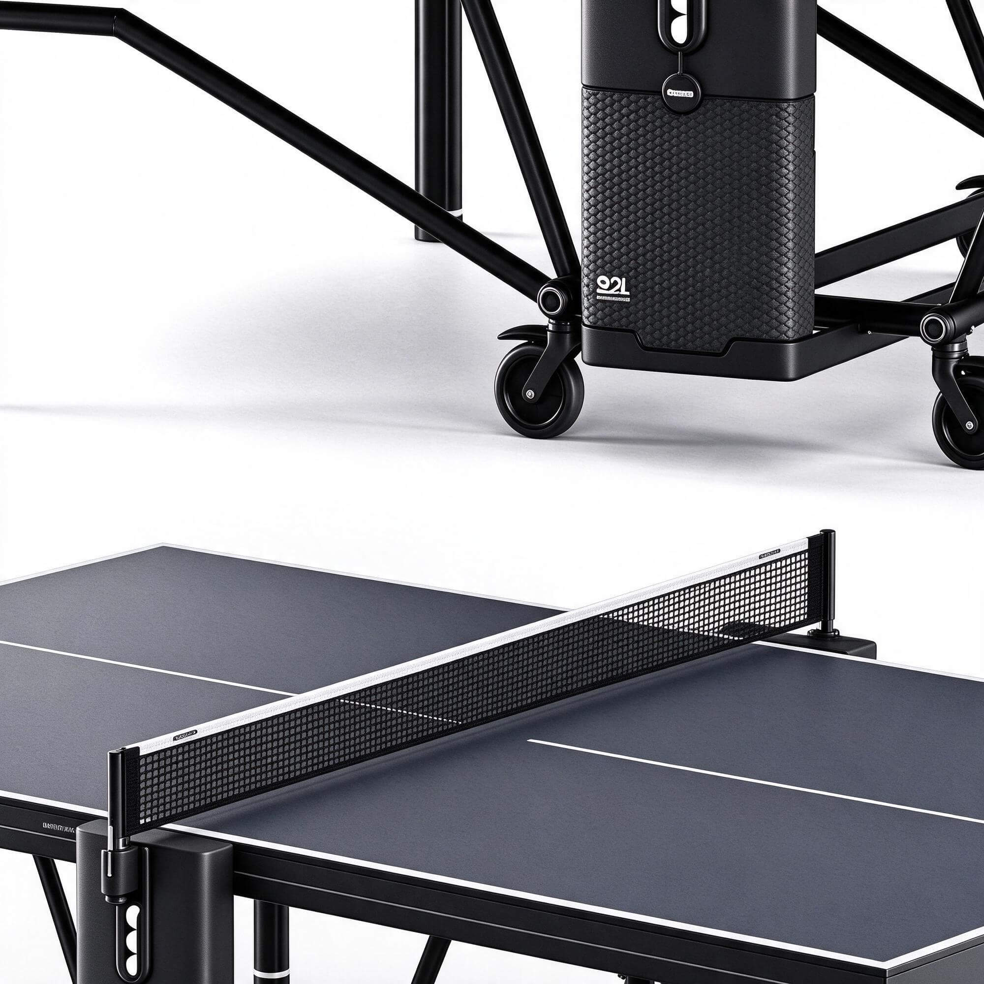 Sponeta Black Outdoor Table Tennis Table 3D Model Ping Pong 3D Model