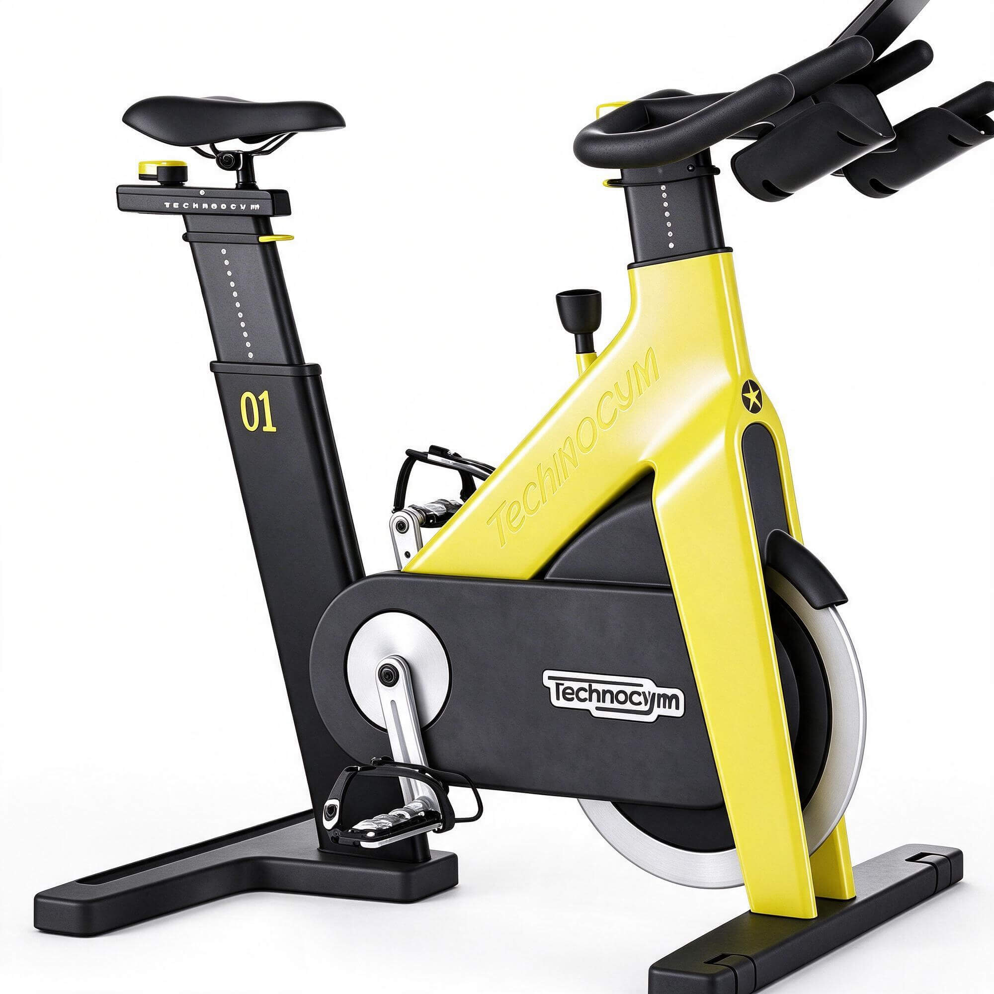 Technogym Gym Equipment Set 3D Model Stationary Bike Curved 3D Model