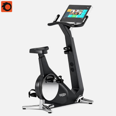 Technogym Upright Exercise Bike 3D Model Commercial Fitness