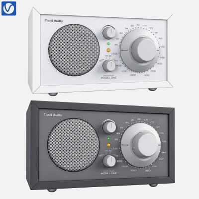 Tivoli Audio Model One Radio Speaker Two Color 3D Model