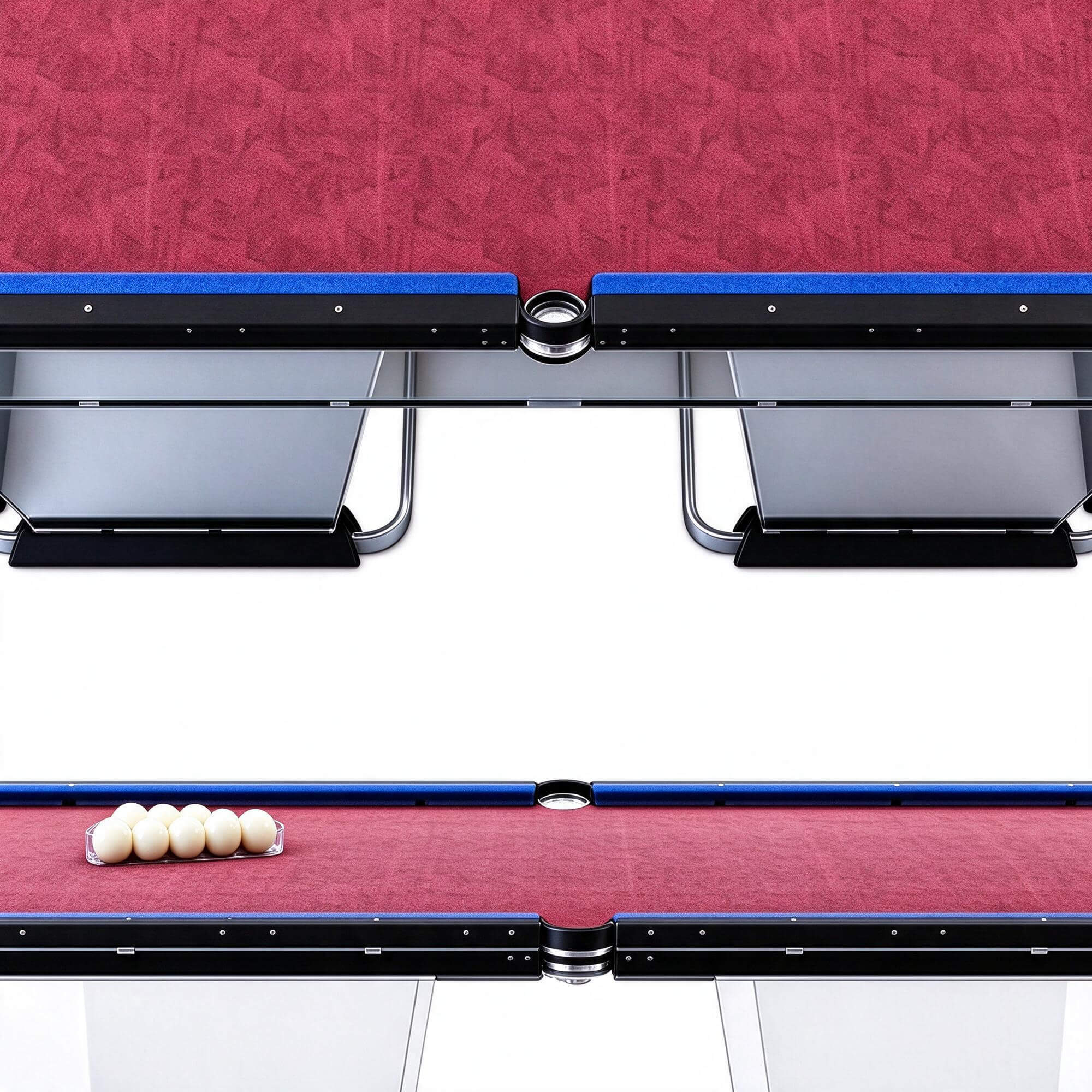 Transparent Billiard Table 3D Model Modern Glass Pool Table 3D Model