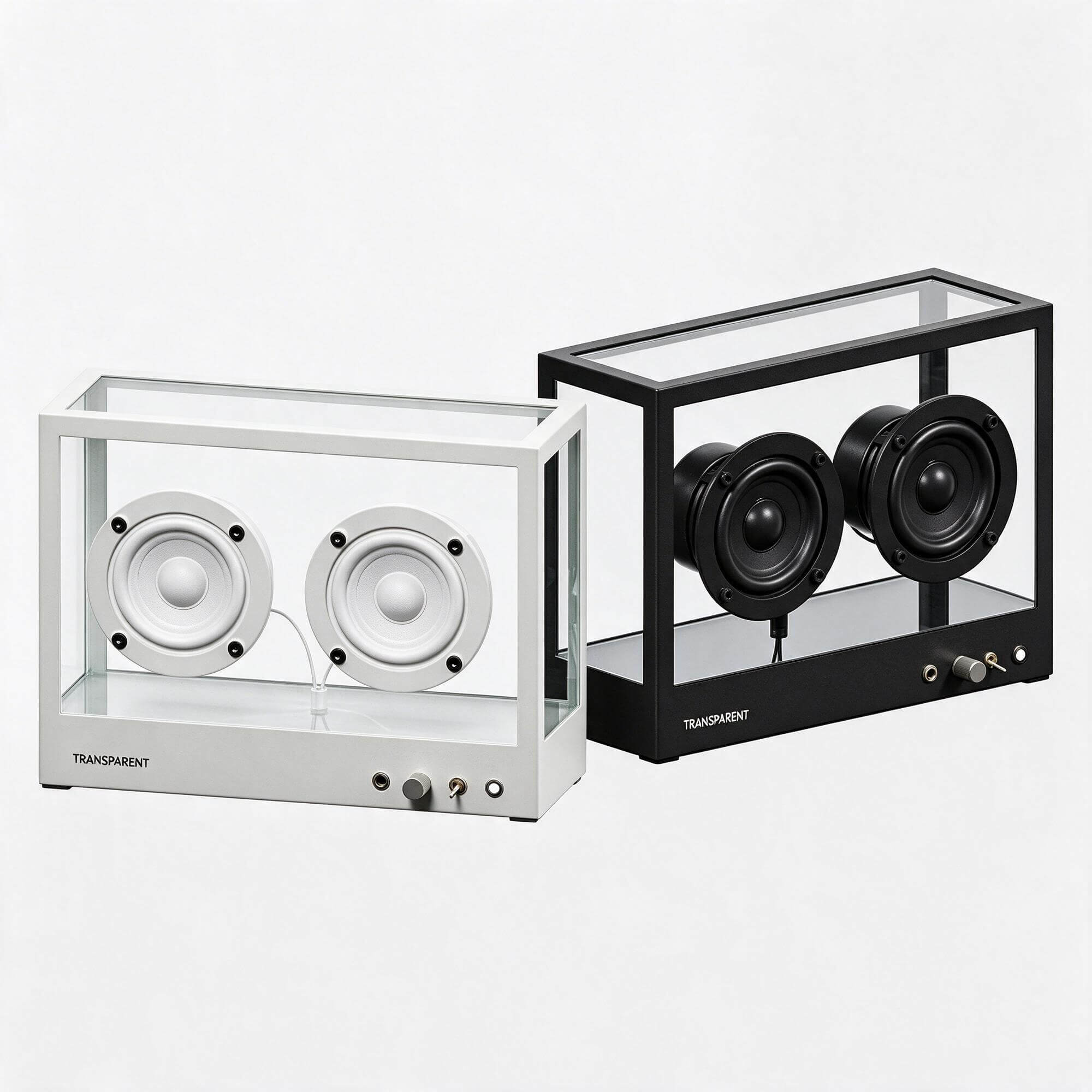 Transparent Speaker Transparent Glass Case 3D Model 3D Model