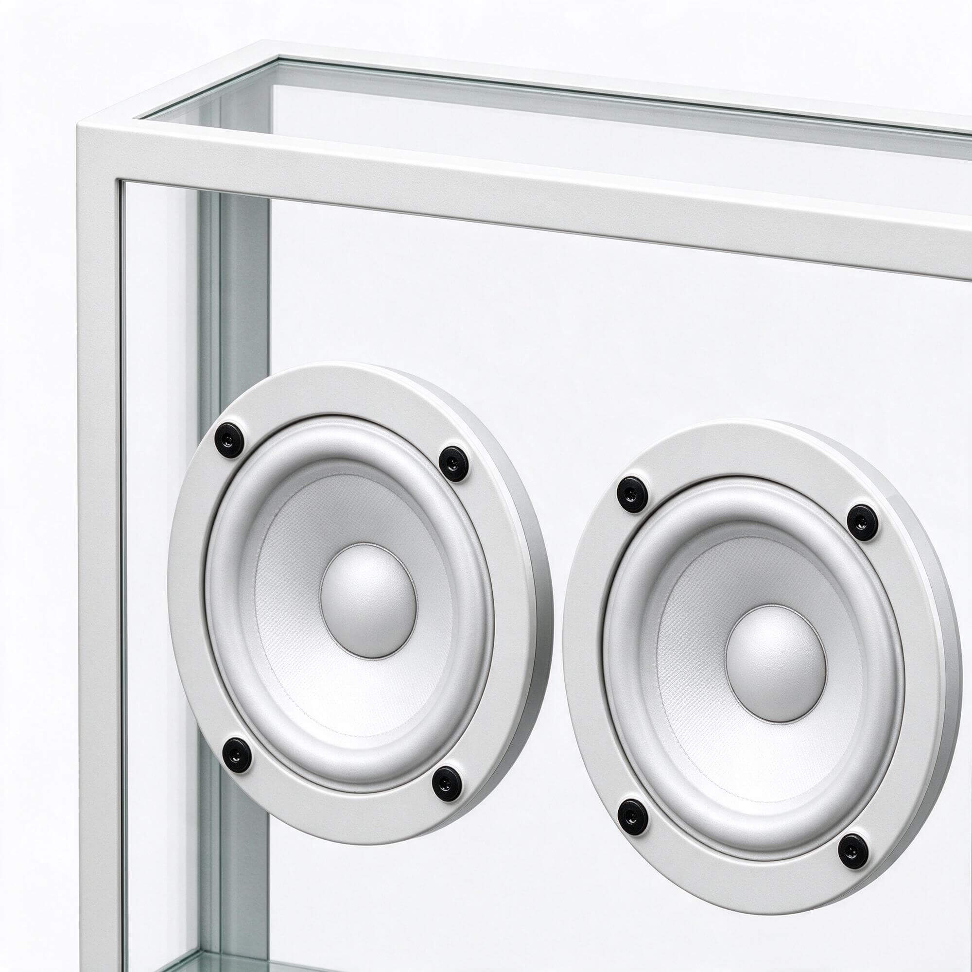 Transparent Speaker Transparent Glass Case 3D Model 3D Model