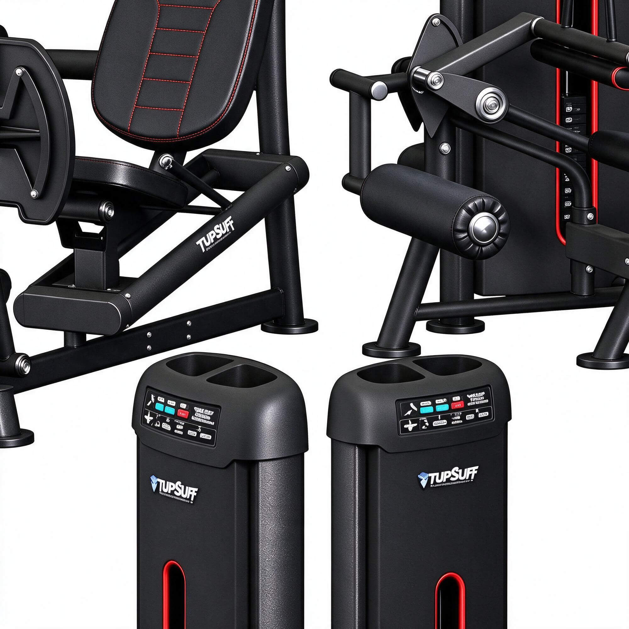 Tursuff Strength Gym Machine Pack 3D Model Commercial Workou 3D Model