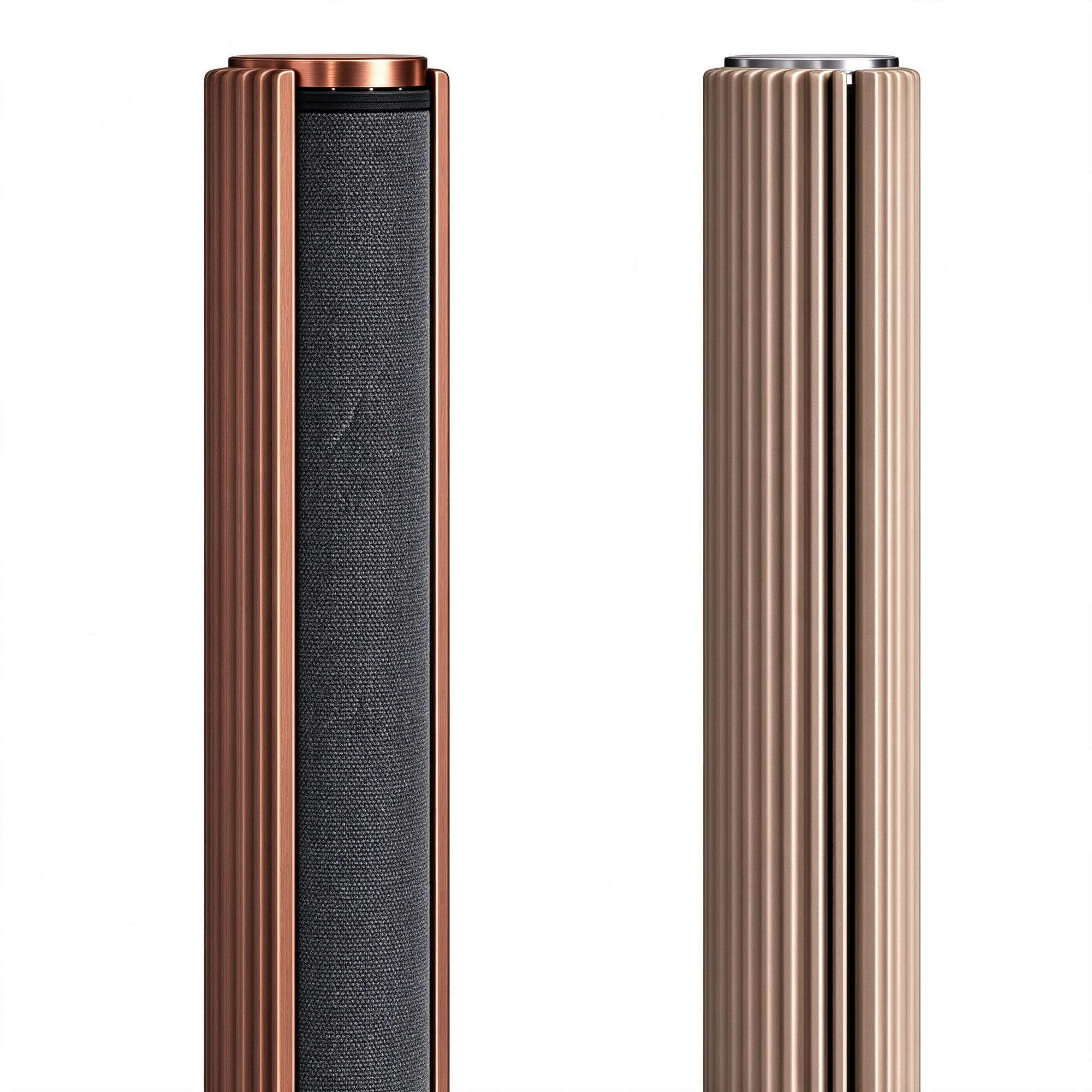Vertical Floor Standing Speaker Wooden 3D Model 3D Model