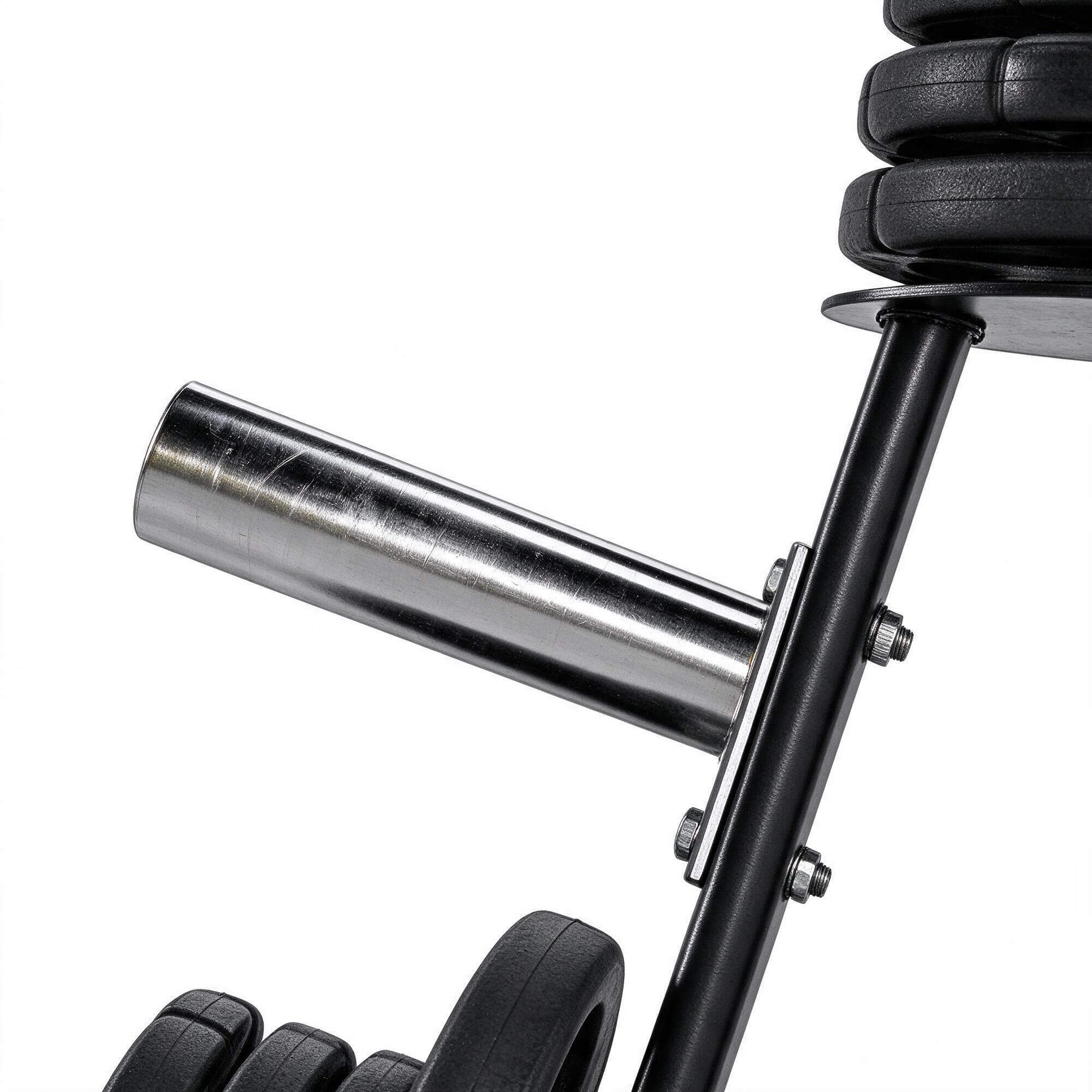 Weight Plate Storage Tree 3D Model Gym Plate Rack with Bumpe 3D Model