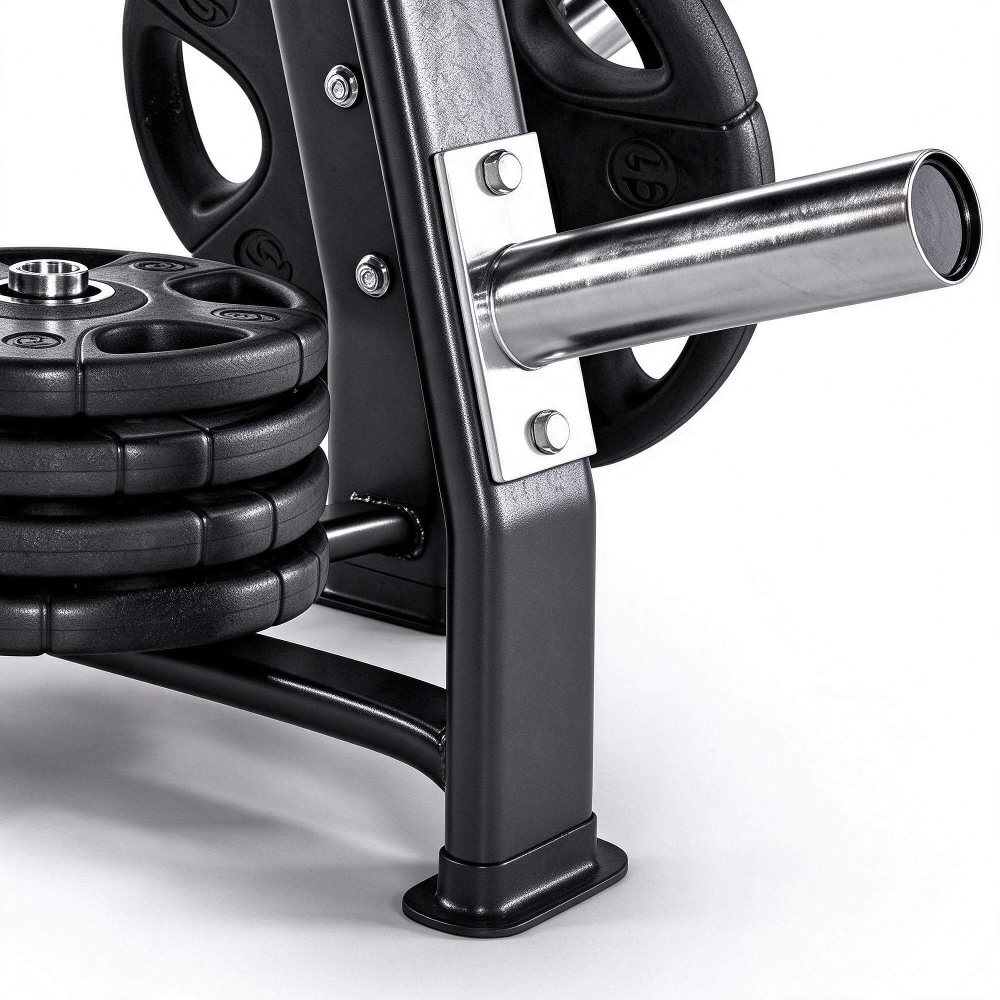 Weight Plate Storage Tree 3D Model Gym Plate Rack with Bumpe 3D Model