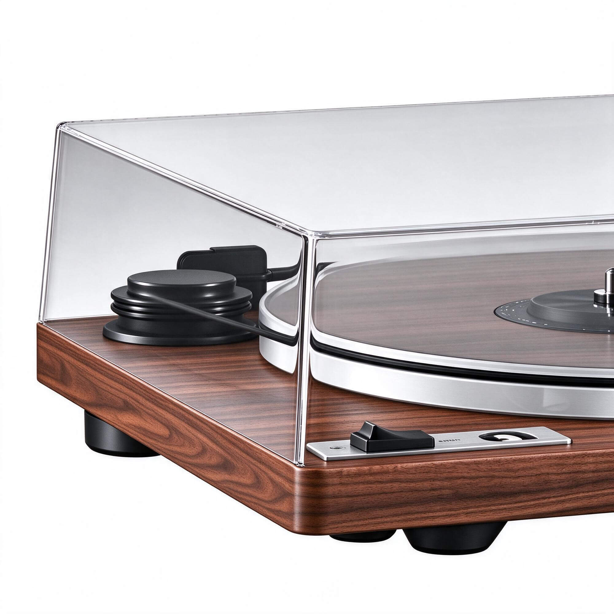 Wooden Base Vinyl Turntable 3D Model 3D Model