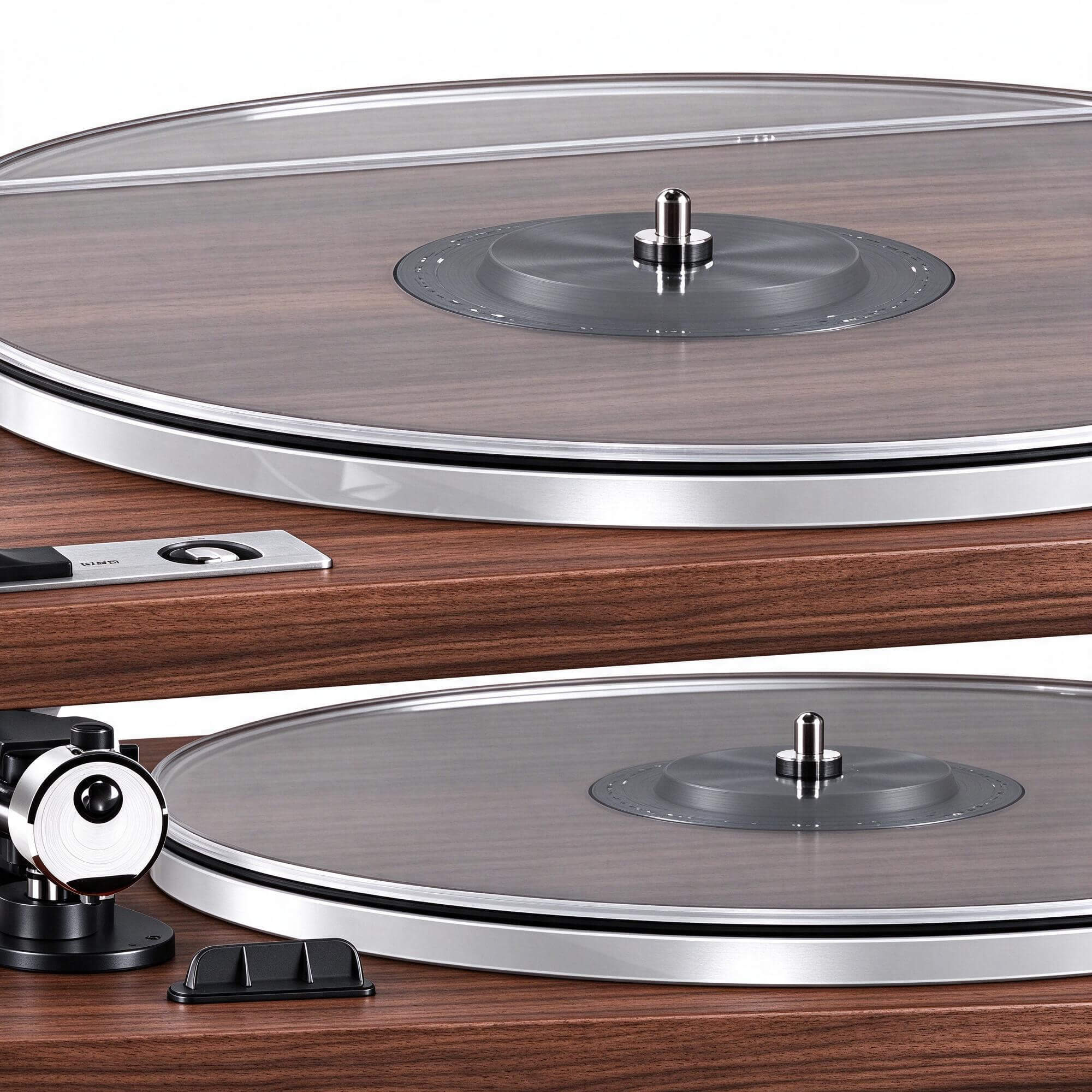 Wooden Base Vinyl Turntable 3D Model 3D Model