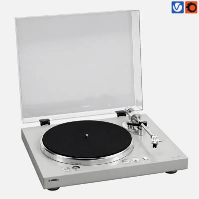Yamaha Turntable Record Player 3D Model