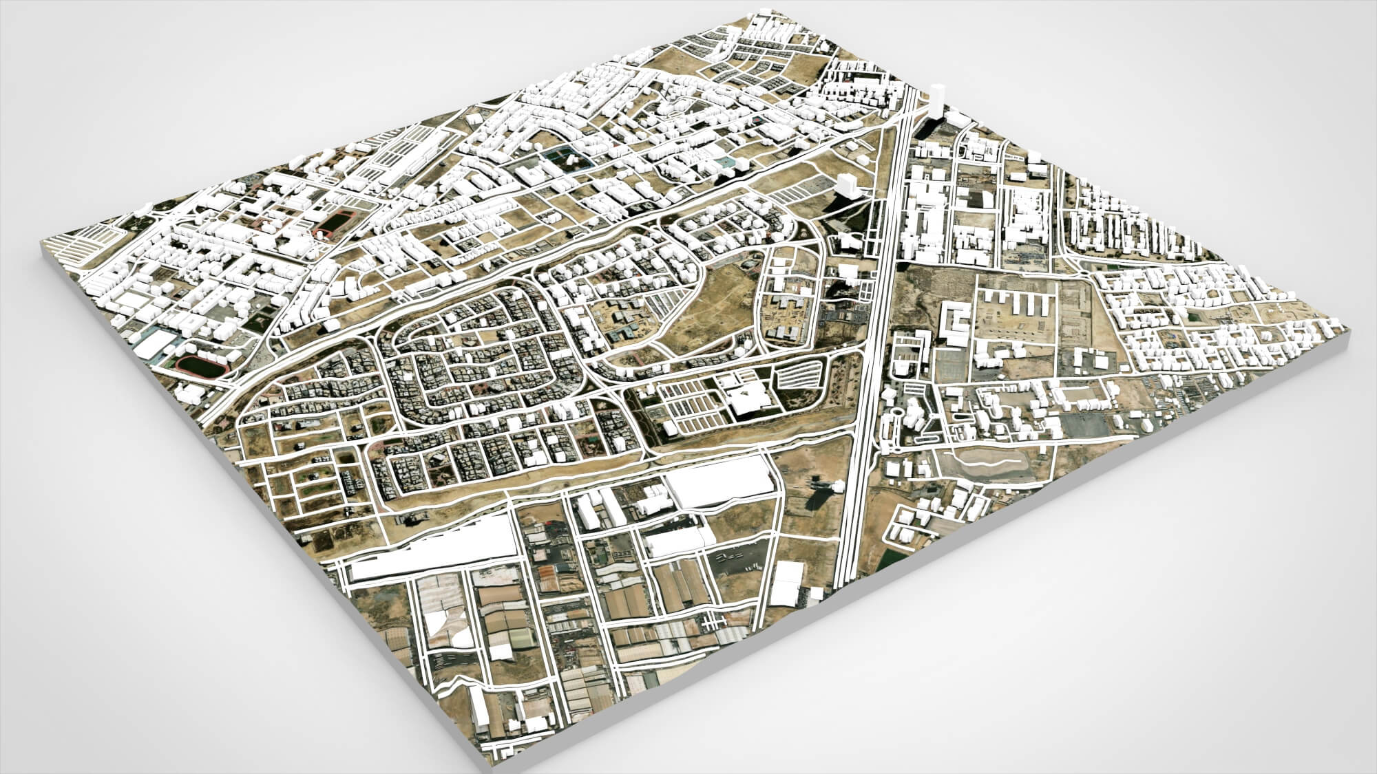 Cityscape Dammam Saudi Arabia 3D Model