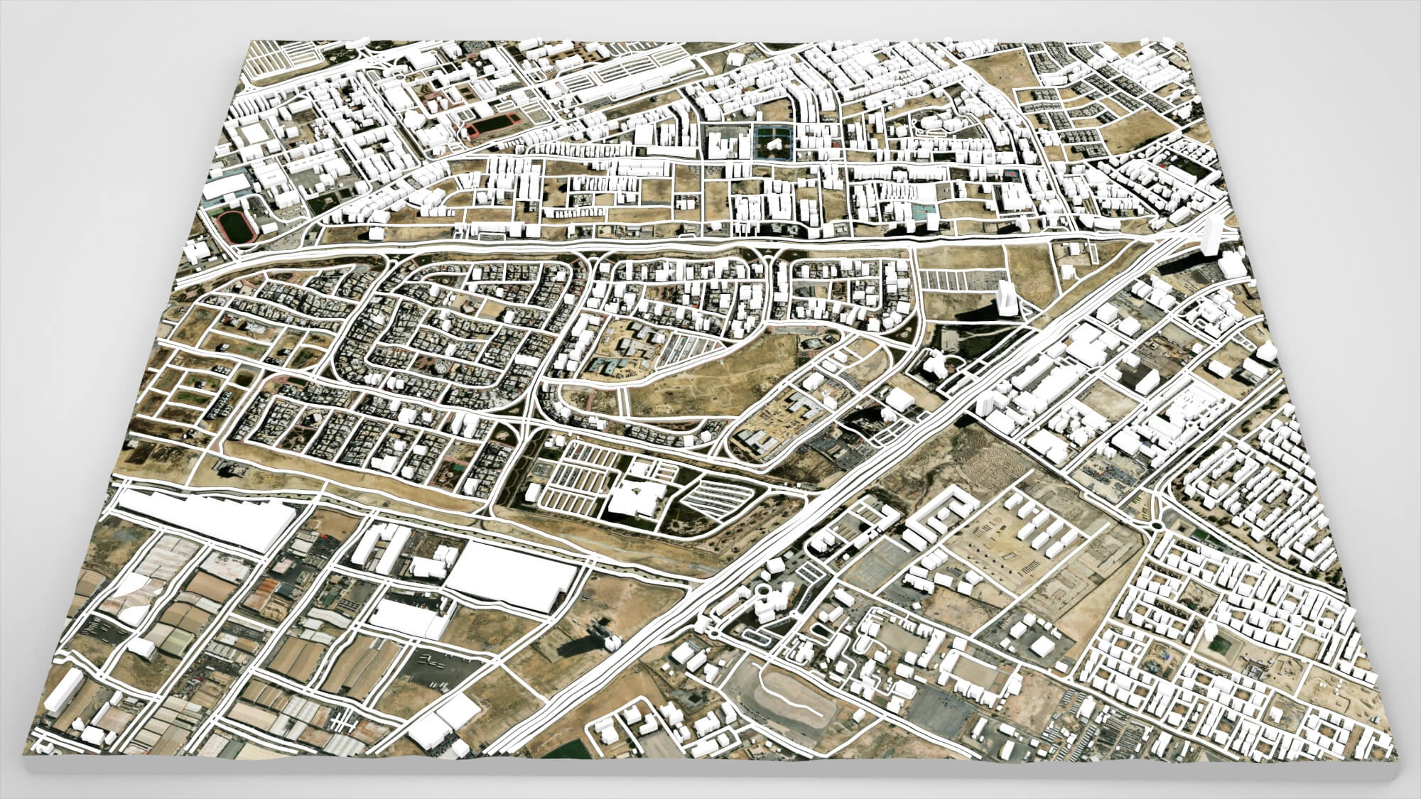 Cityscape Dammam Saudi Arabia 3D Model