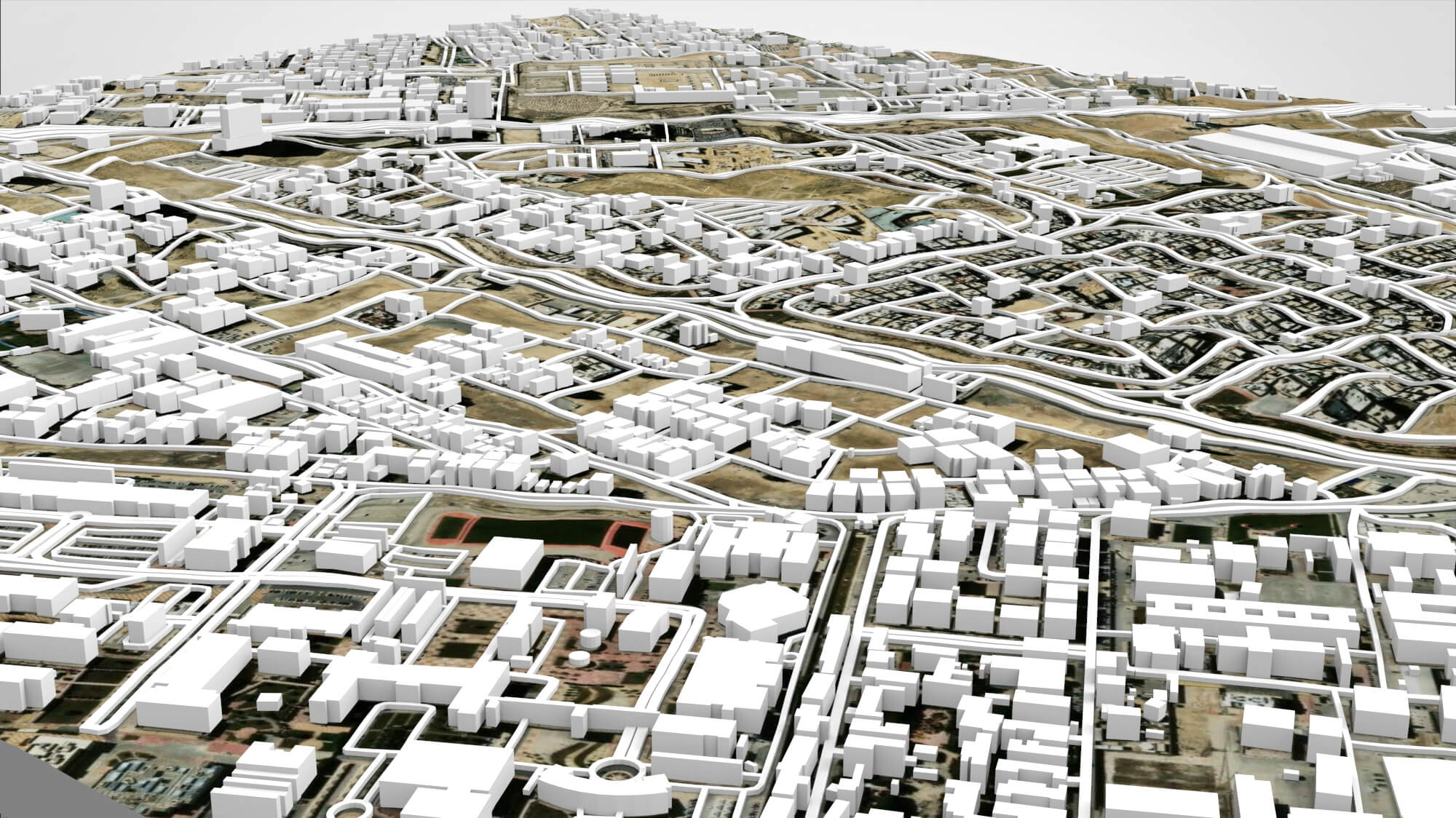Cityscape Dammam Saudi Arabia 3D Model