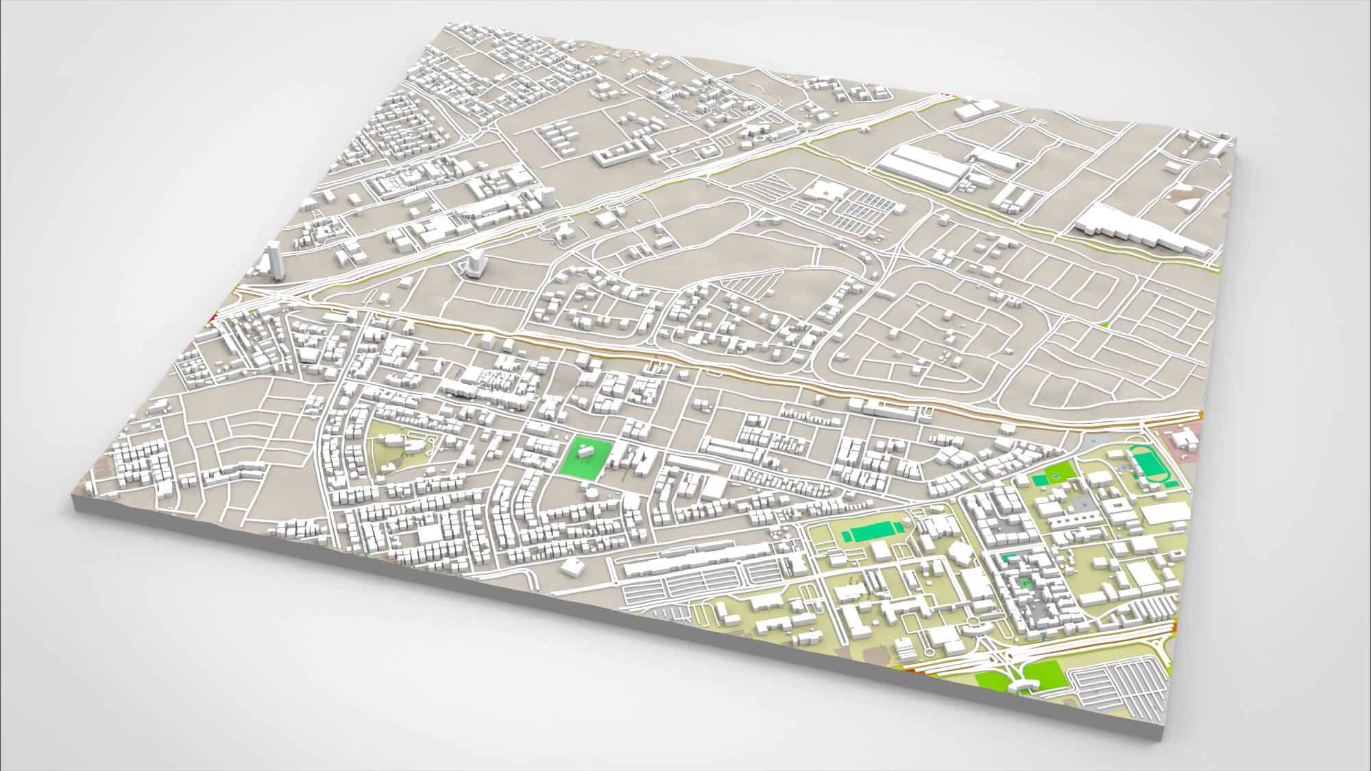 Cityscape Dammam Saudi Arabia 3D Model
