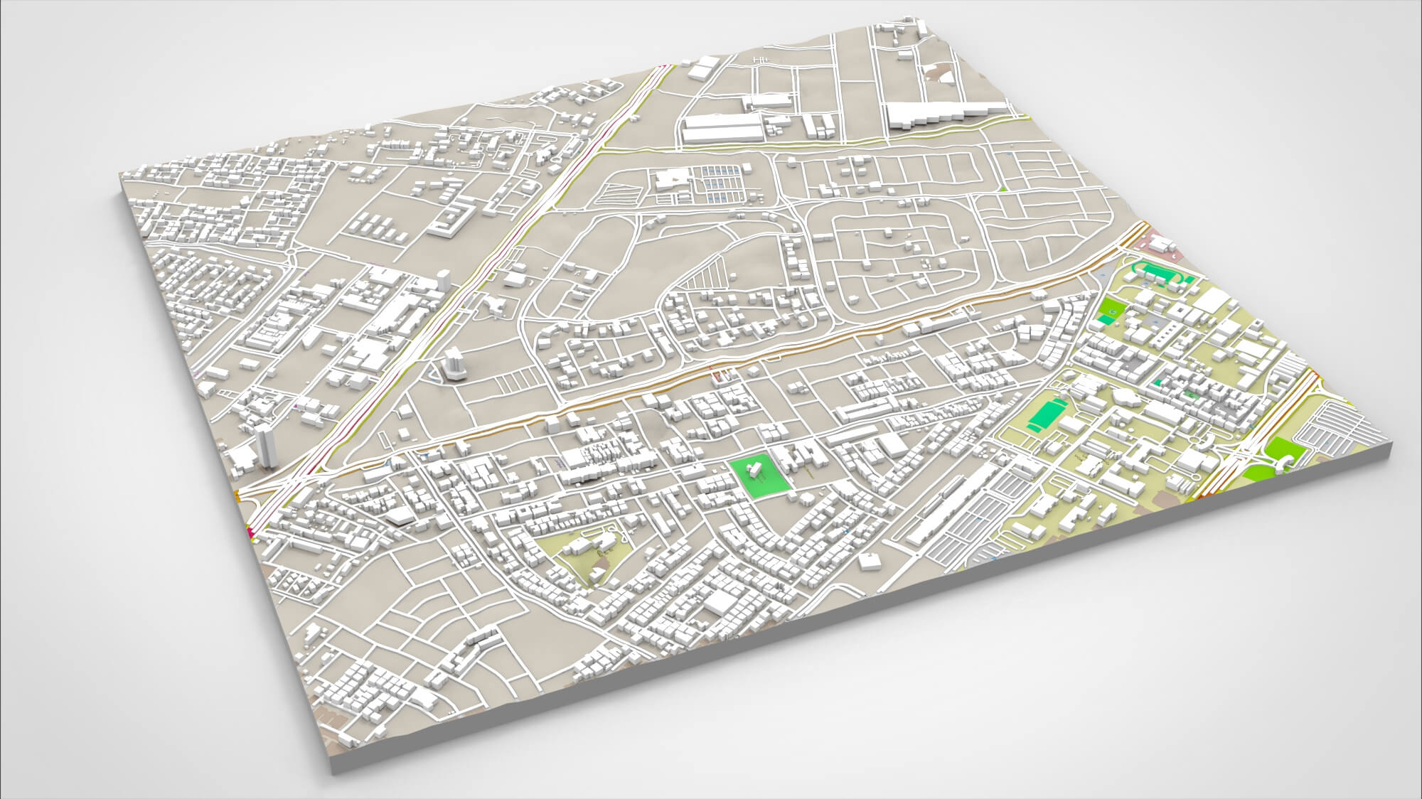 Cityscape Dammam Saudi Arabia 3D Model