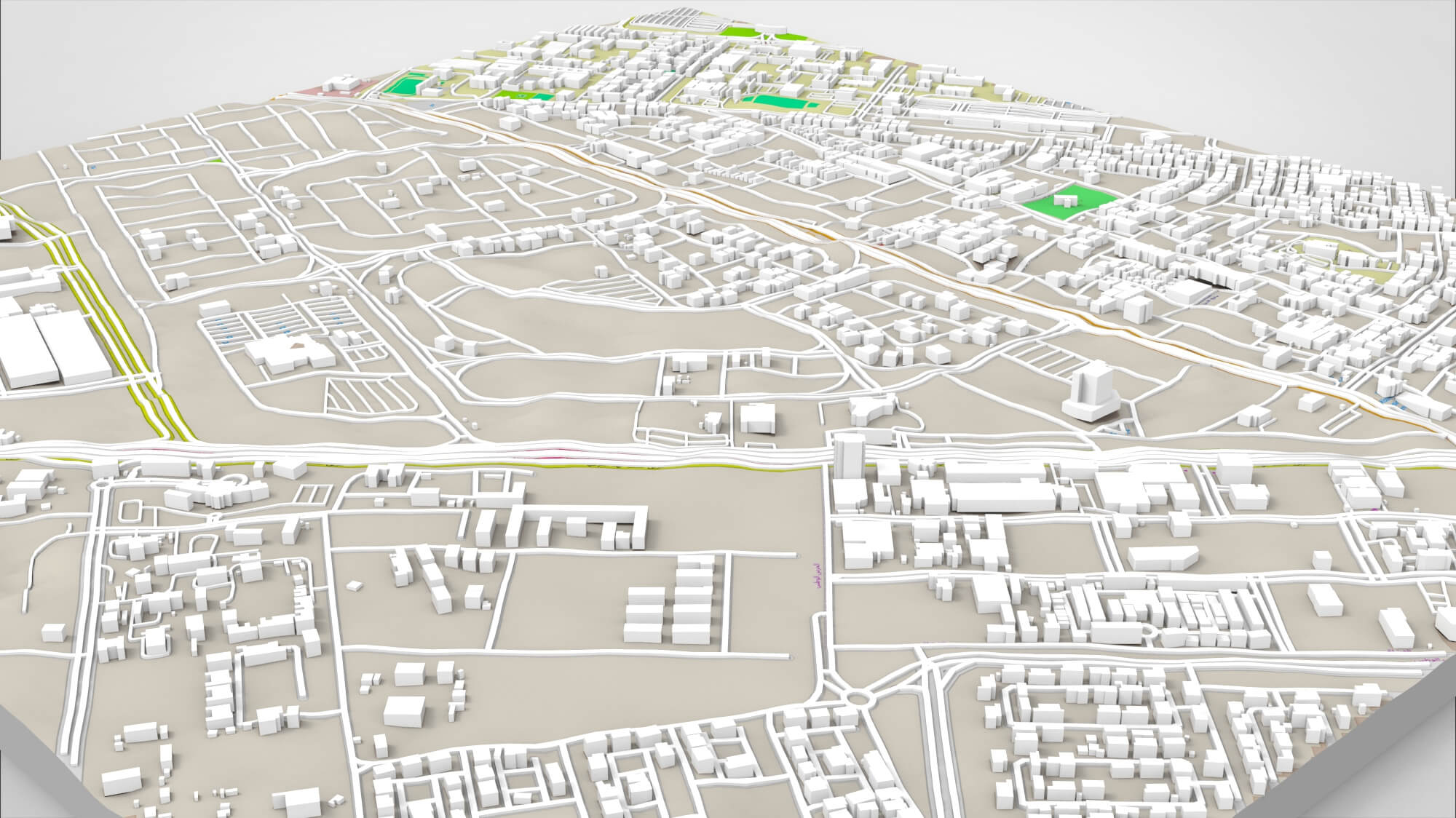 Cityscape Dammam Saudi Arabia 3D Model