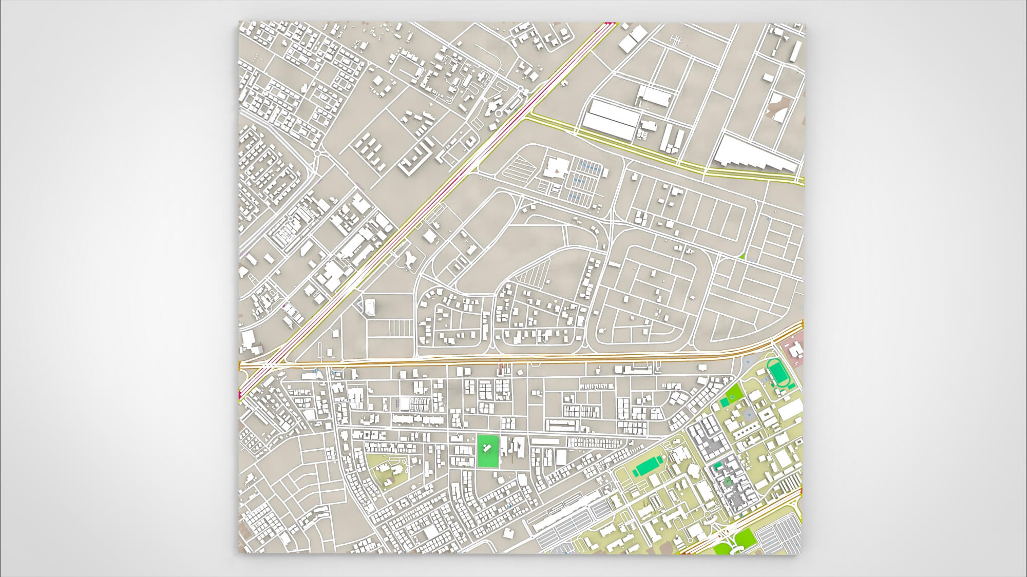 Cityscape Dammam Saudi Arabia 3D Model