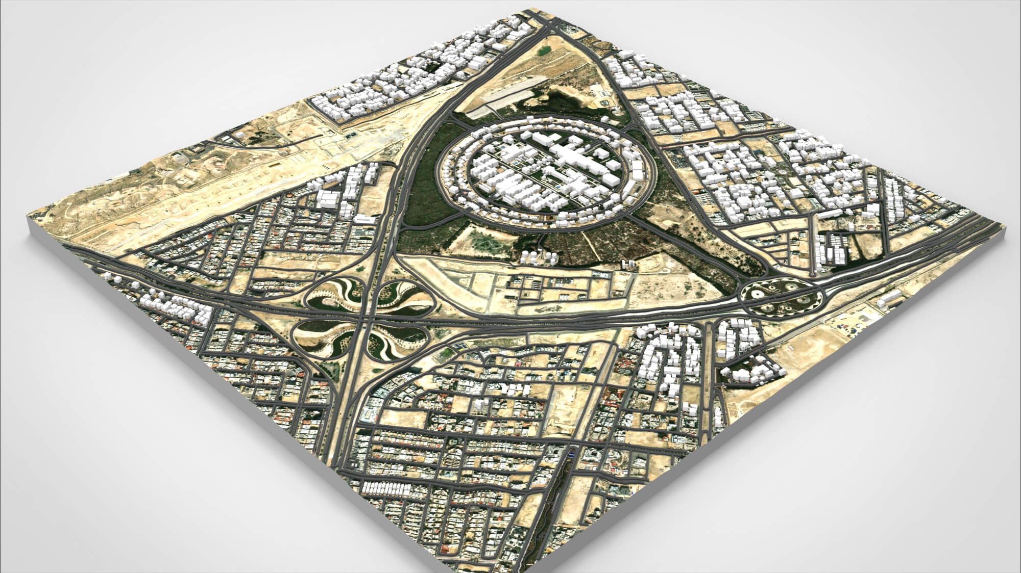 Cityscape Dammam Saudi Arabia 3D Model 3D Model