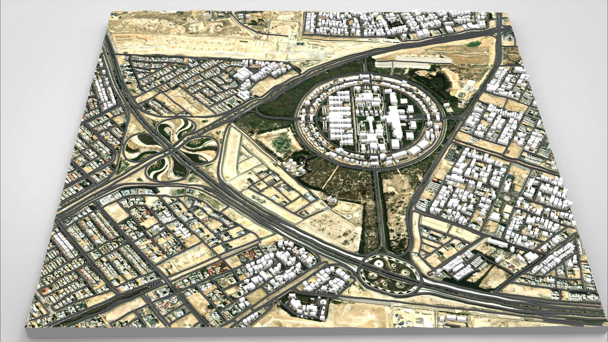 Cityscape Dammam Saudi Arabia 3D Model 3D Model