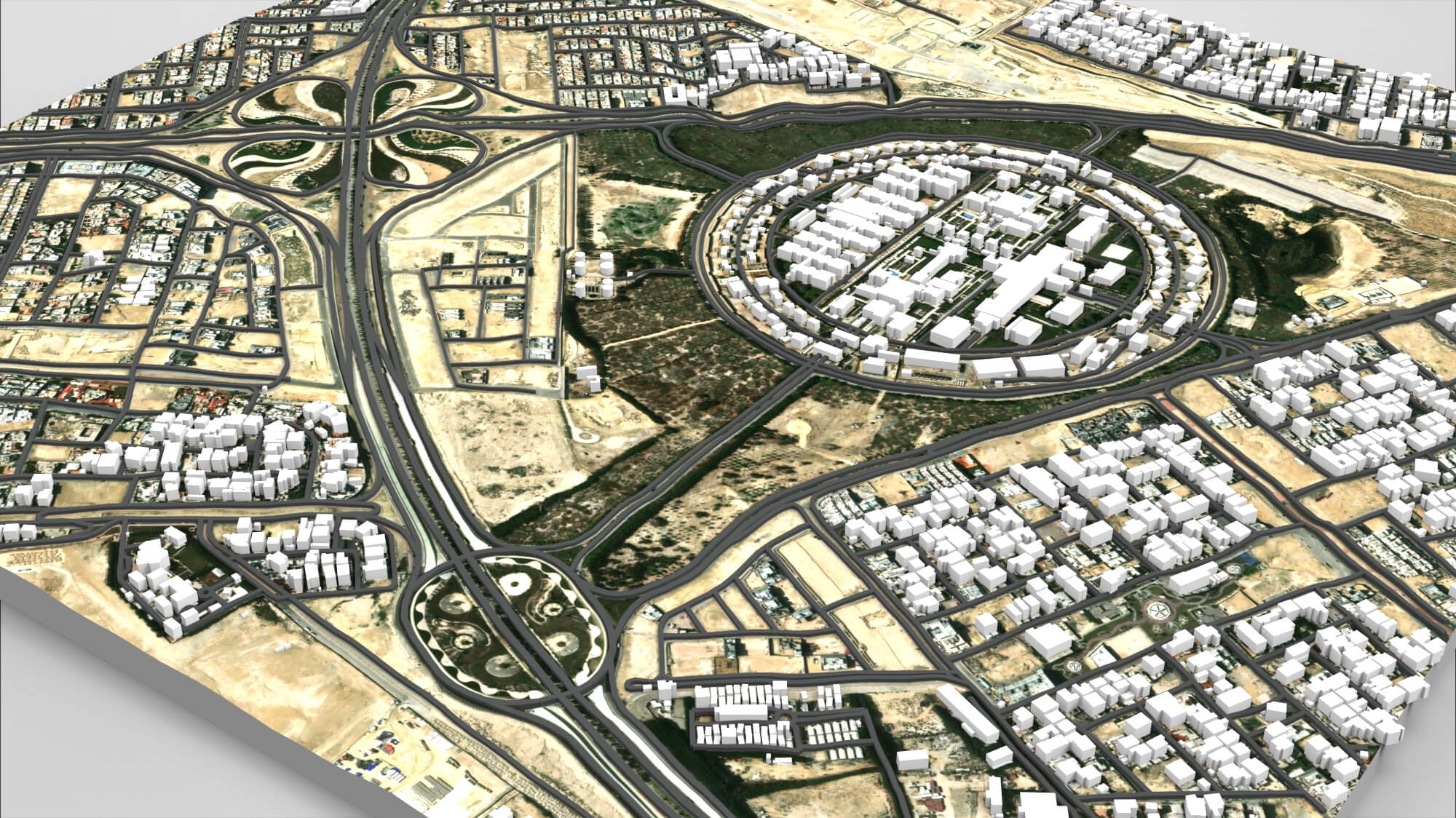 Cityscape Dammam Saudi Arabia 3D Model 3D Model