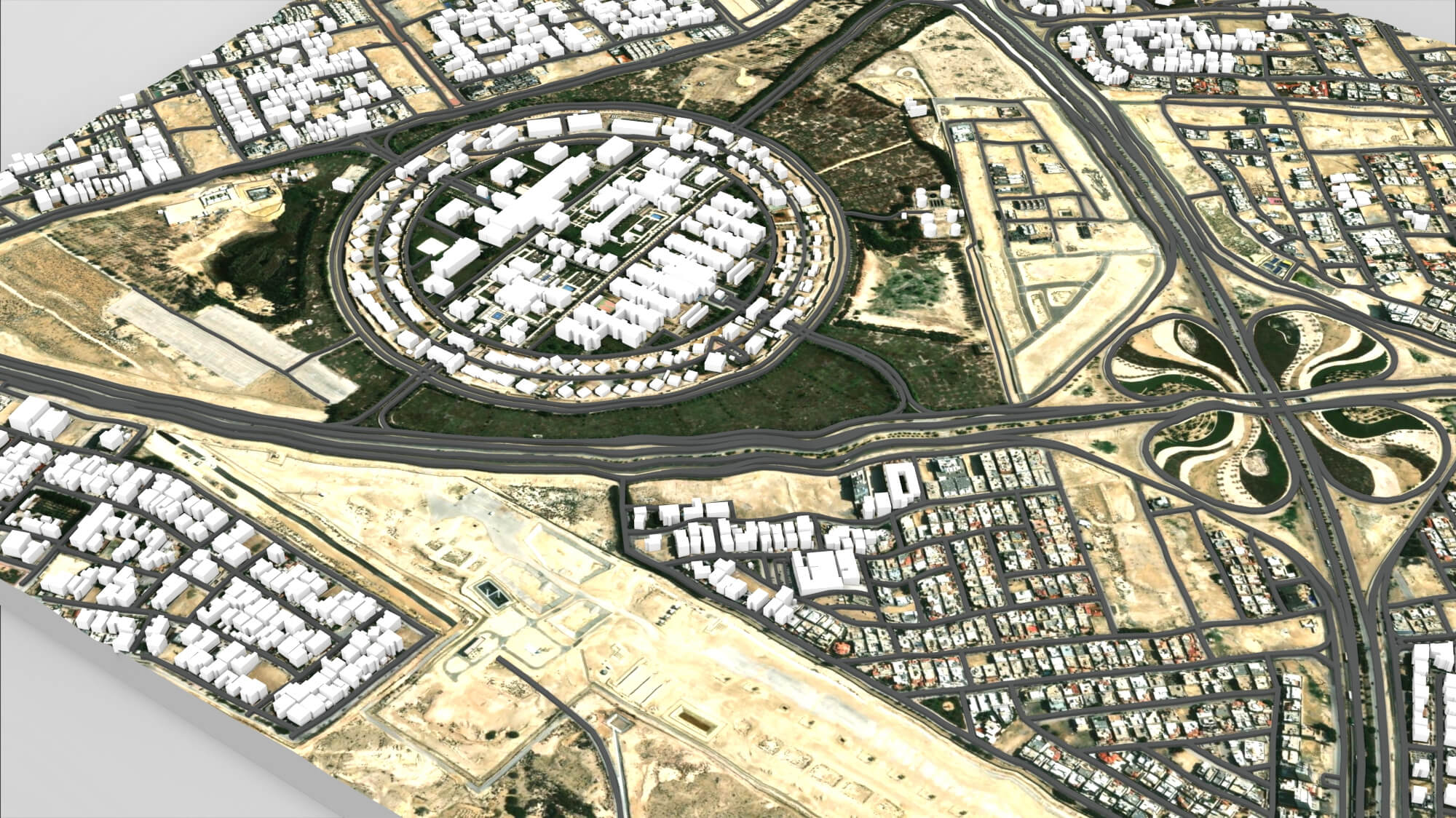 Cityscape Dammam Saudi Arabia 3D Model 3D Model