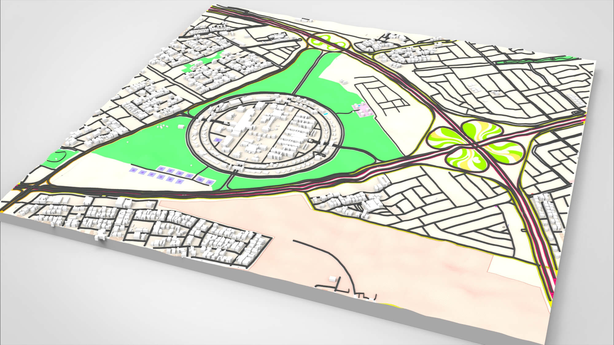 Cityscape Dammam Saudi Arabia 3D Model 3D Model
