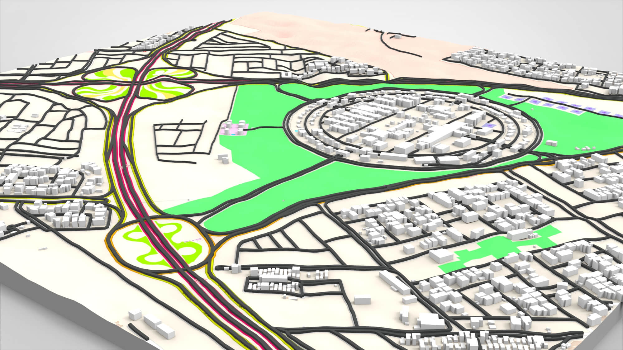 Cityscape Dammam Saudi Arabia 3D Model 3D Model