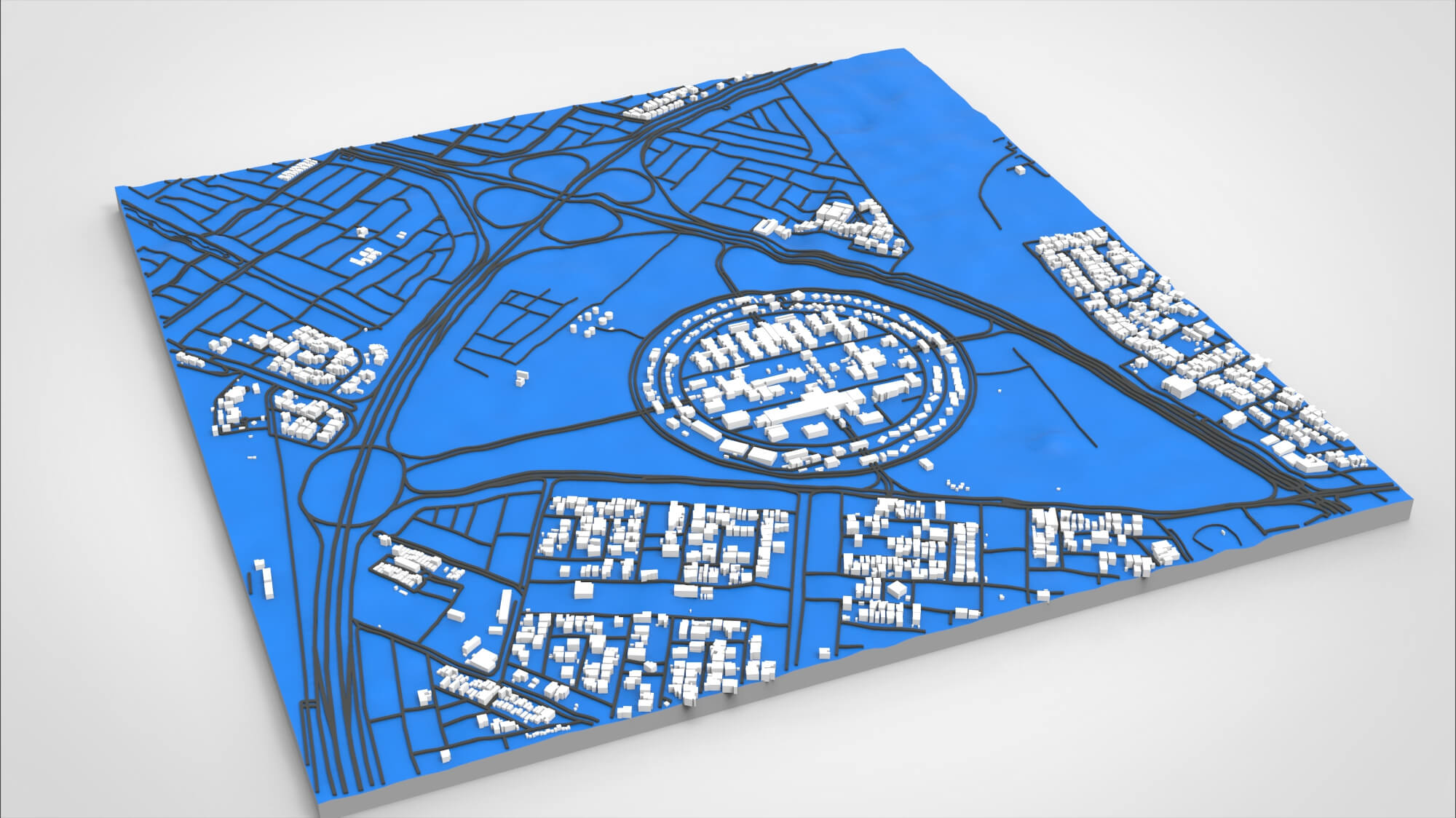 Cityscape Dammam Saudi Arabia 3D Model 3D Model
