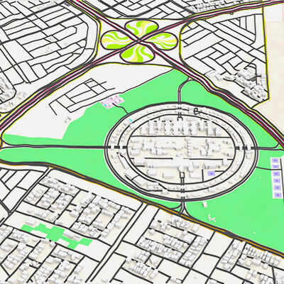 Cityscape Dammam Saudi Arabia 3D Model