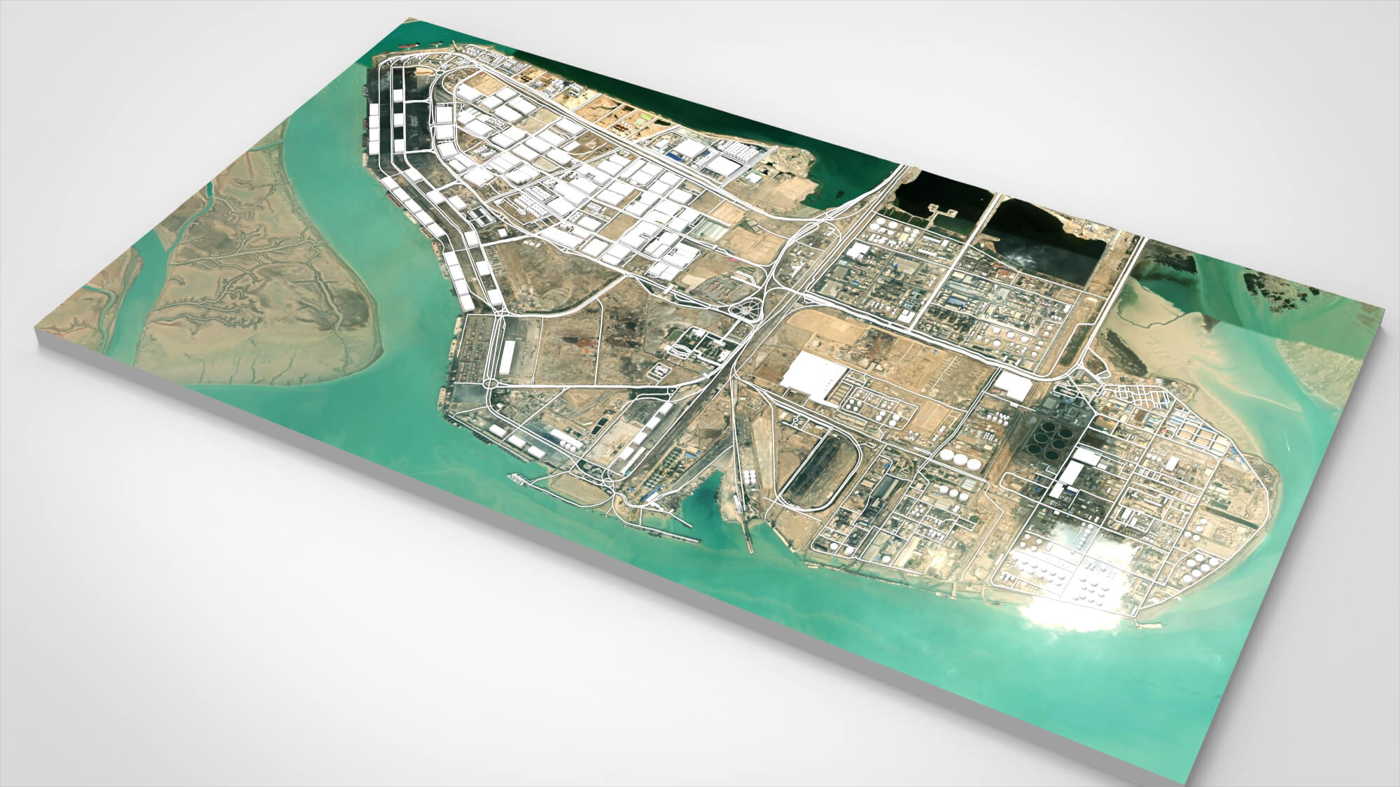Imam Khomeini Port Special Economic Zone 3D Model 3D Model