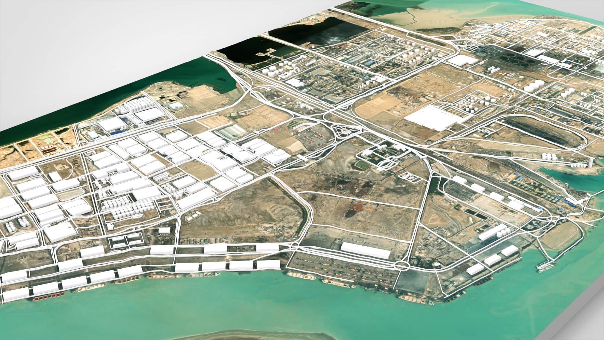 Imam Khomeini Port Special Economic Zone 3D Model 3D Model