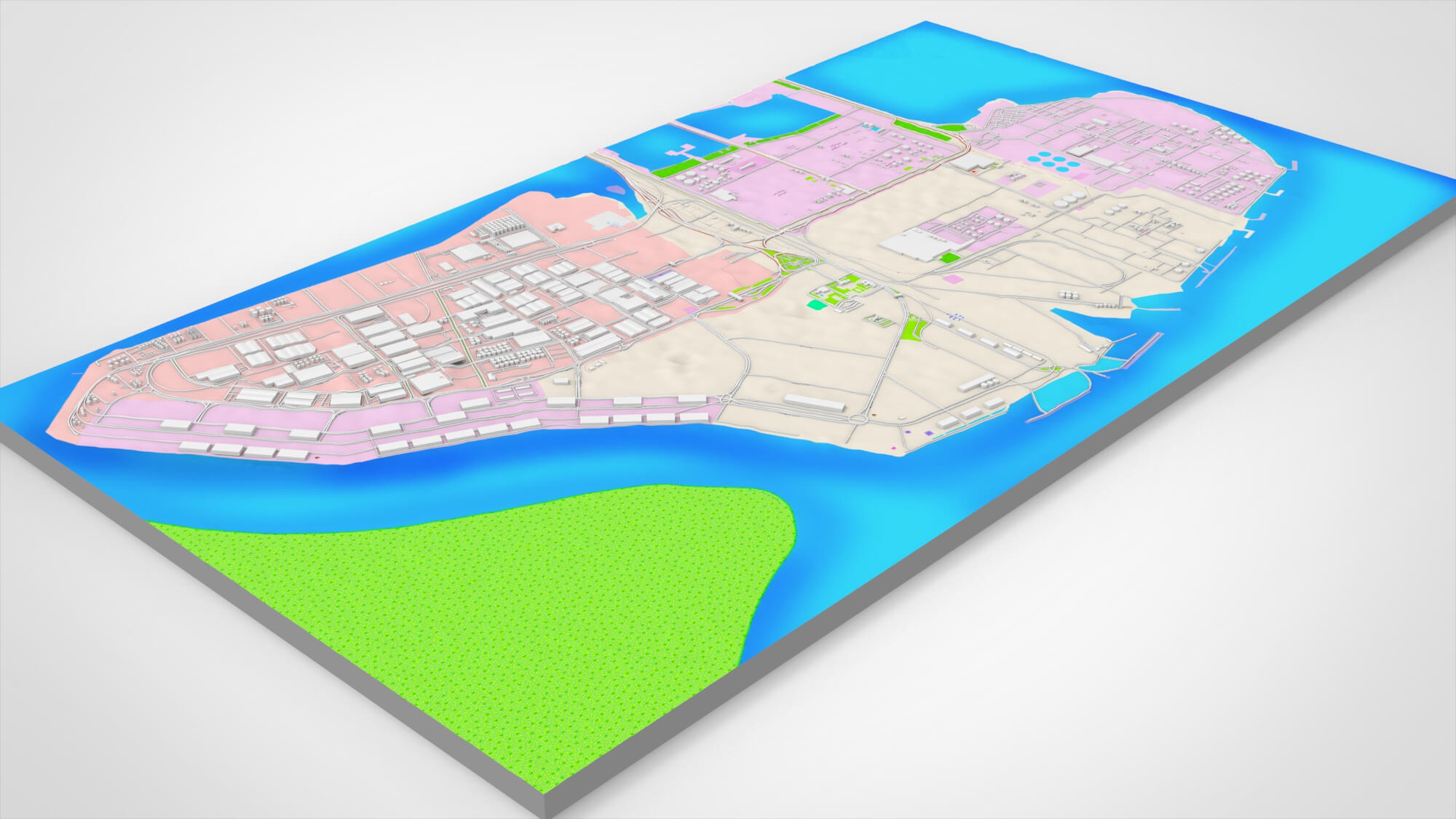 Imam Khomeini Port Special Economic Zone 3D Model 3D Model