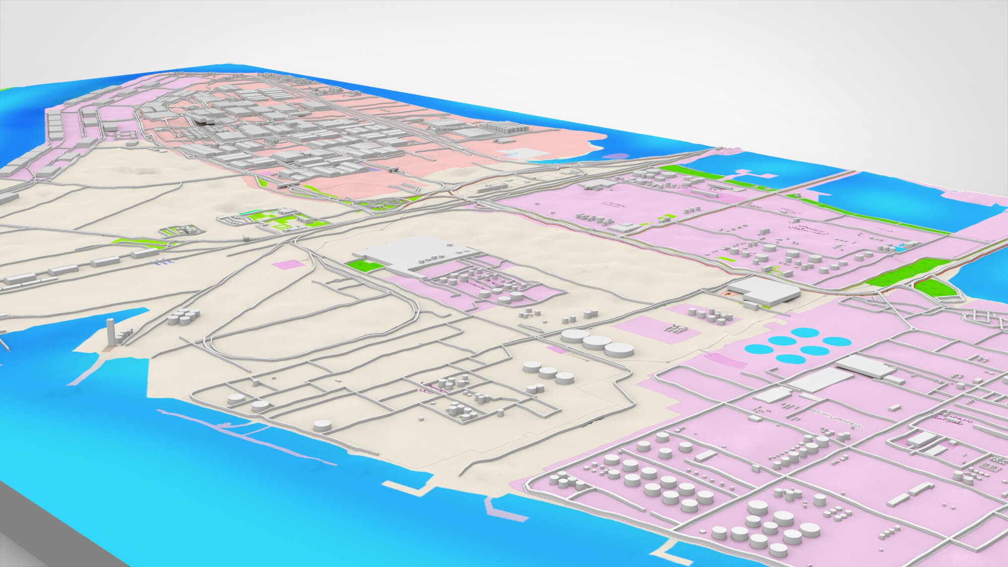 Imam Khomeini Port Special Economic Zone 3D Model 3D Model