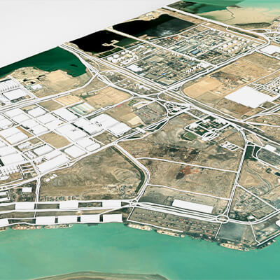 Imam Khomeini Port Special Economic Zone 3D Model