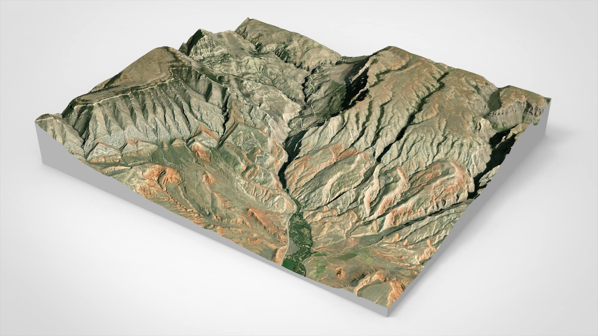 Mountain Landscape the Bighorn National Forest USA 3D Model