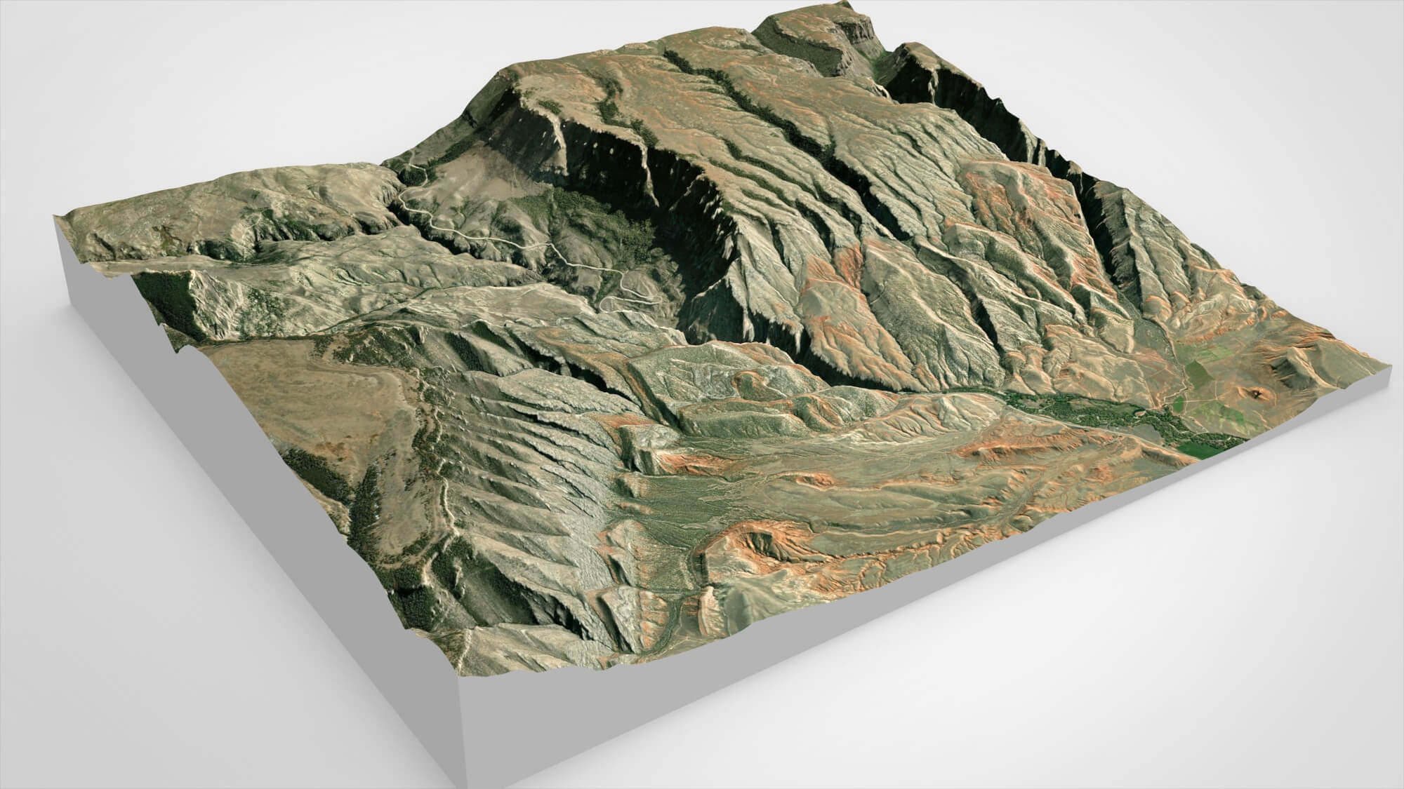 Mountain Landscape the Bighorn National Forest USA 3D Model