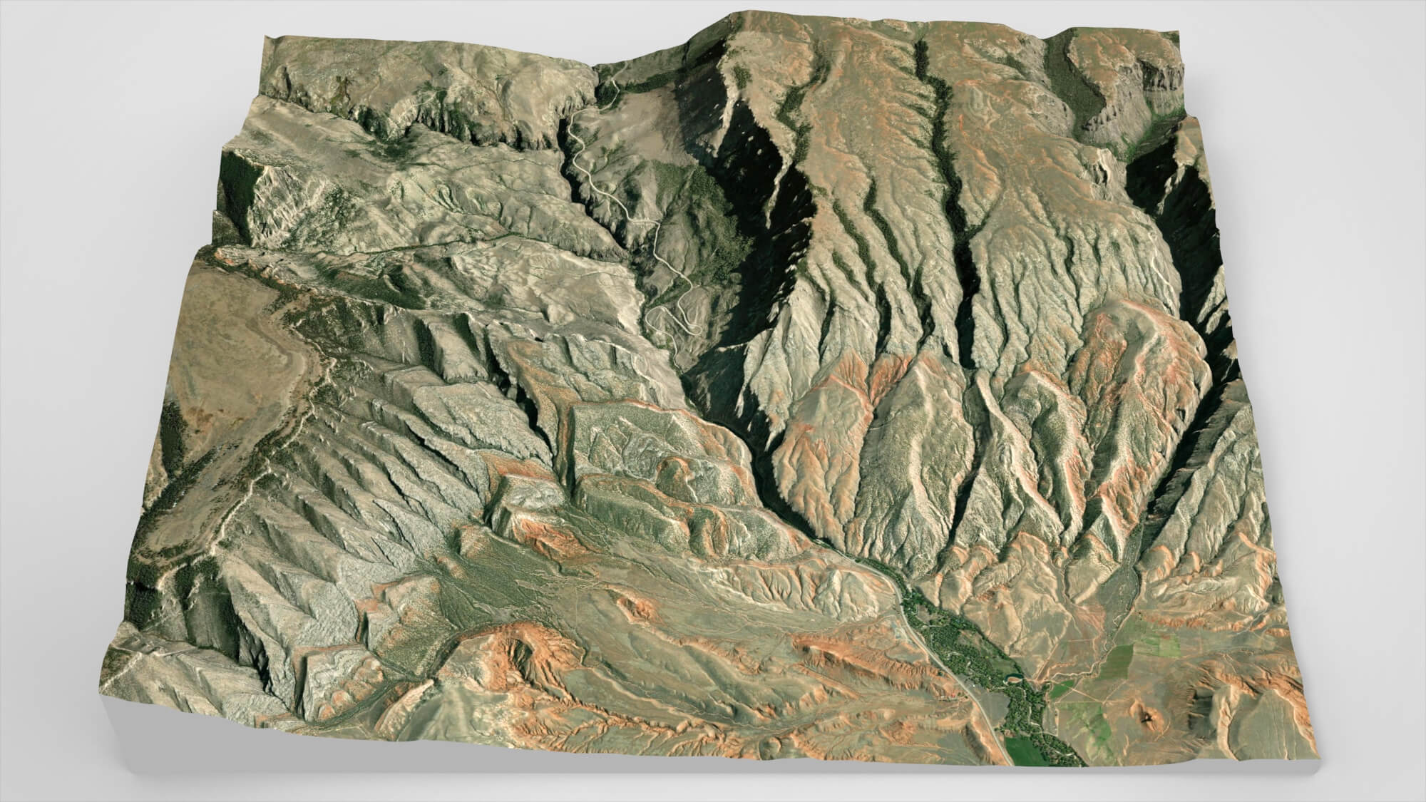 Mountain Landscape the Bighorn National Forest USA 3D Model