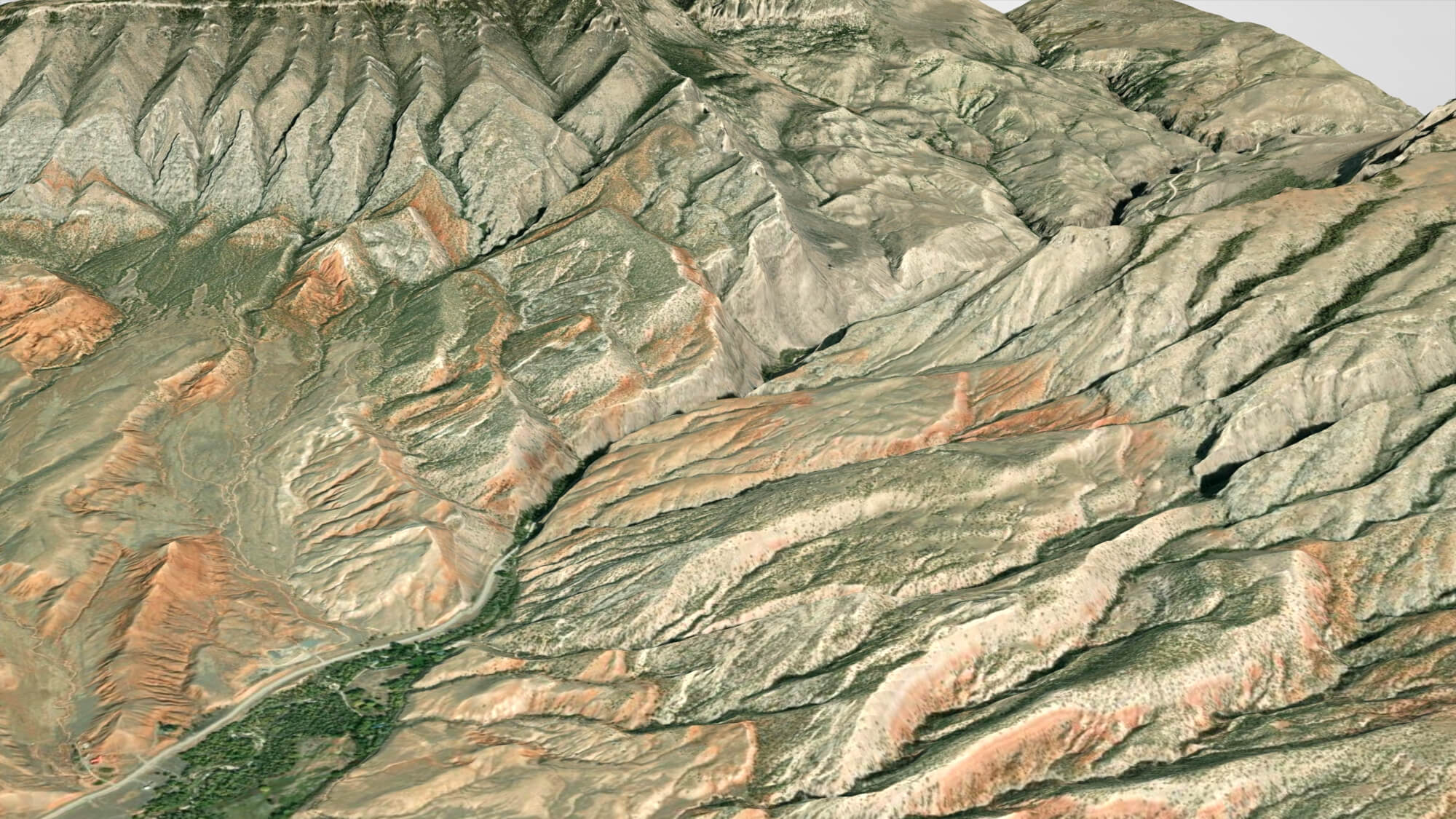 Mountain Landscape the Bighorn National Forest USA 3D Model