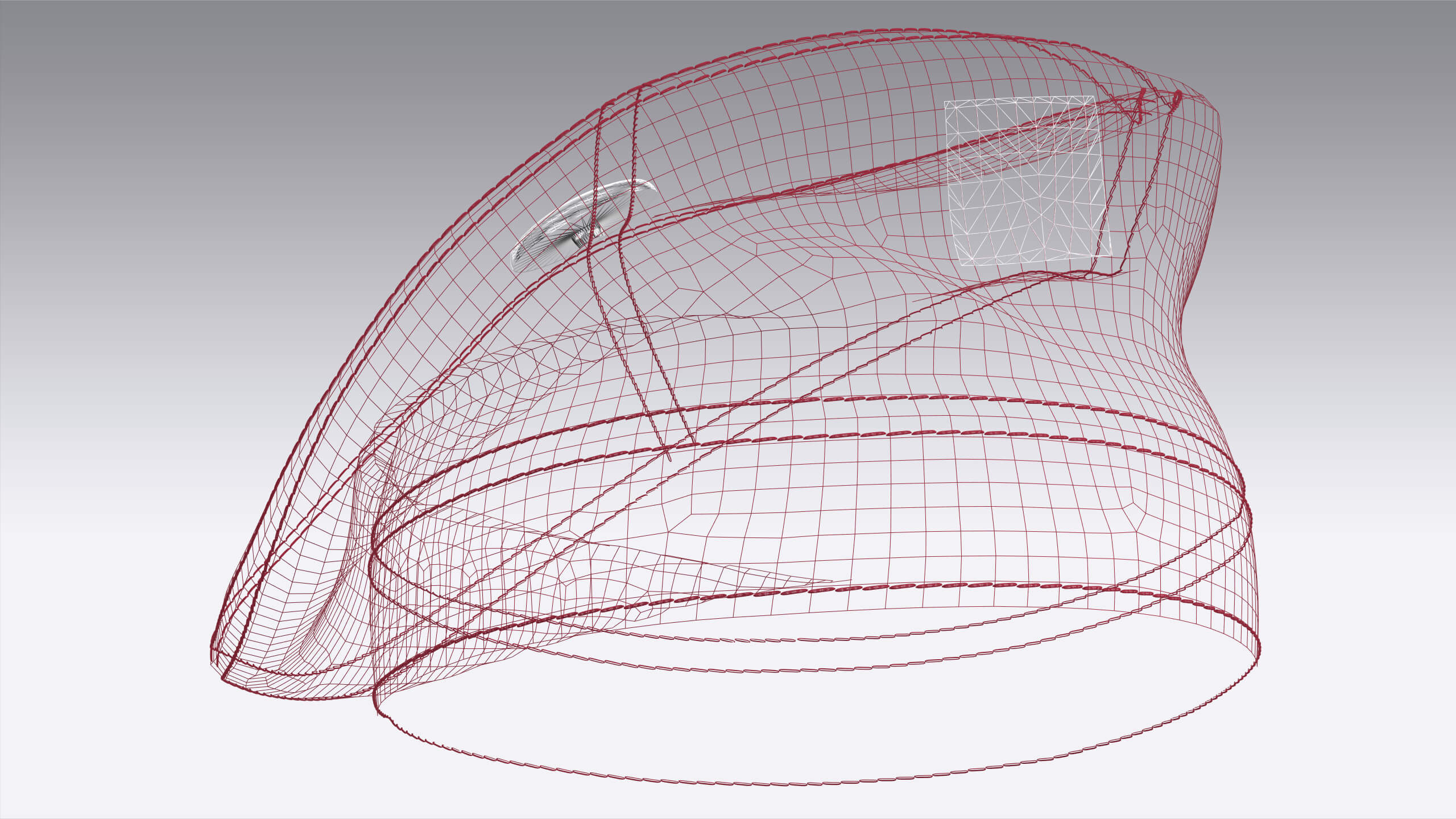 Girls Beret Cap 3D Model