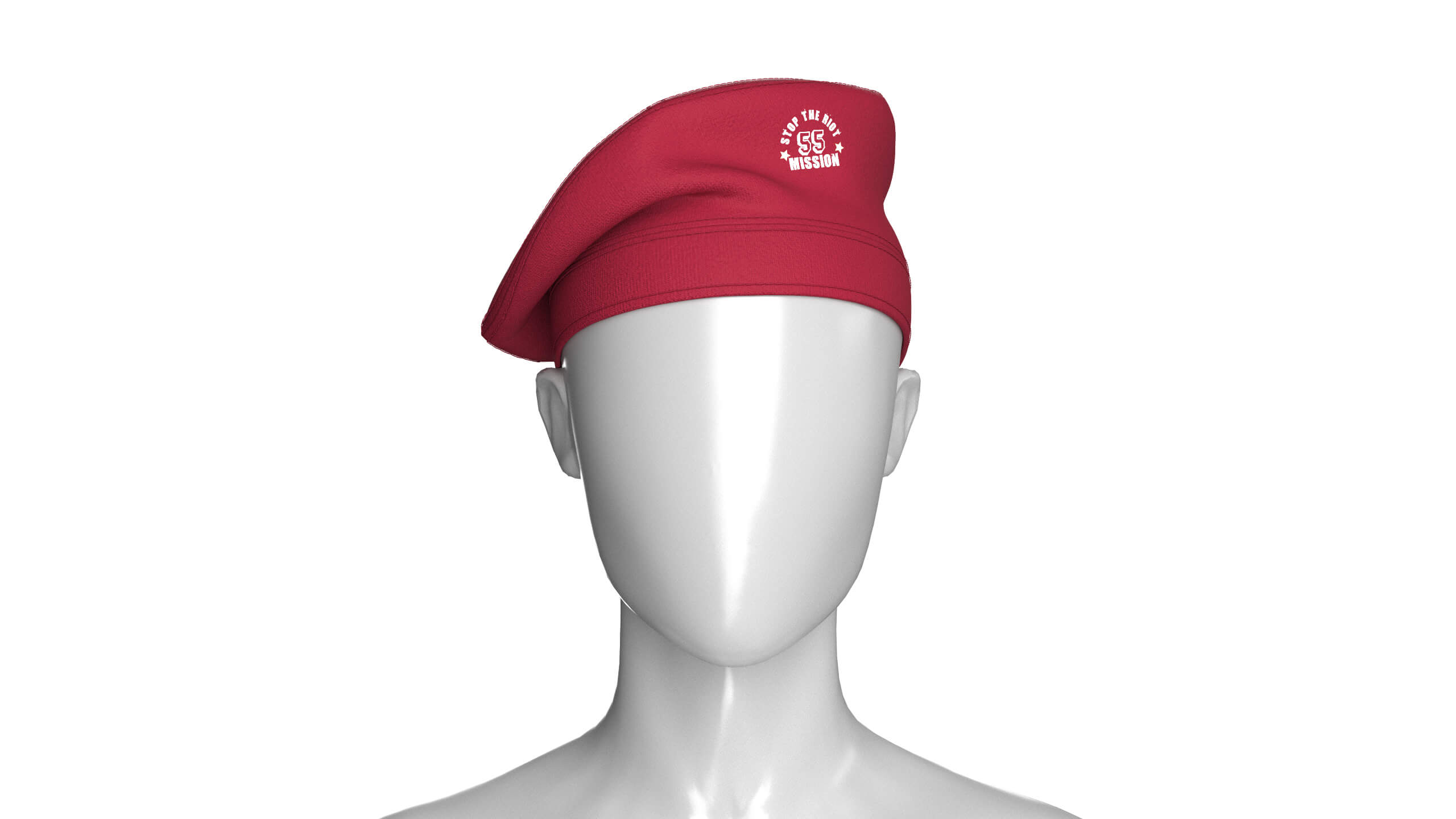 Girls Beret Cap 3D Model