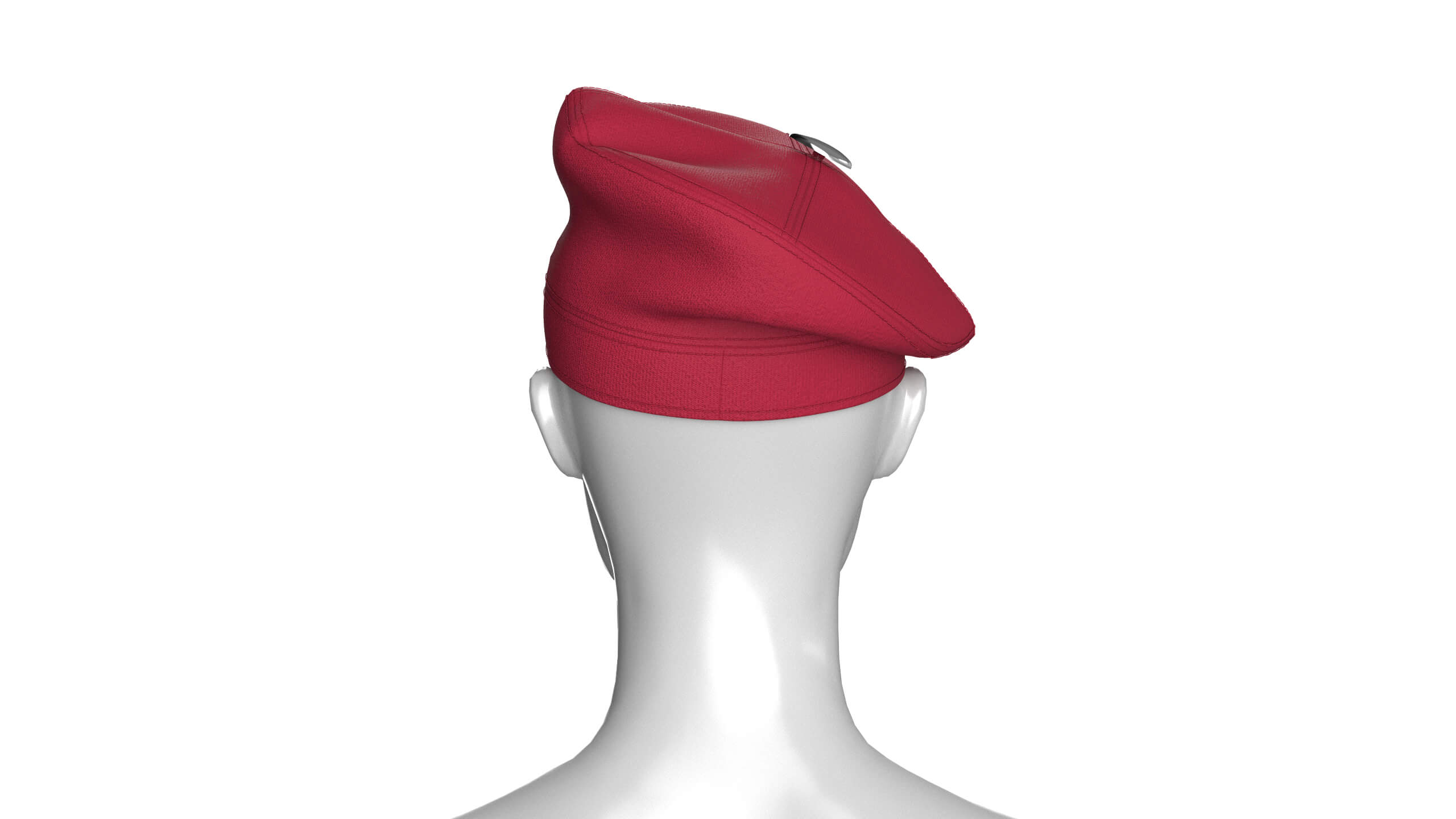 Girls Beret Cap 3D Model