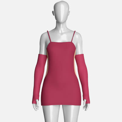 Girls Bodycon Mini Dress With Sleeves