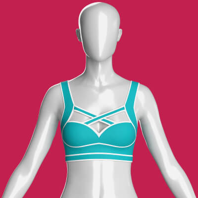 Girls Bralette Top With Criss-Cross Straps