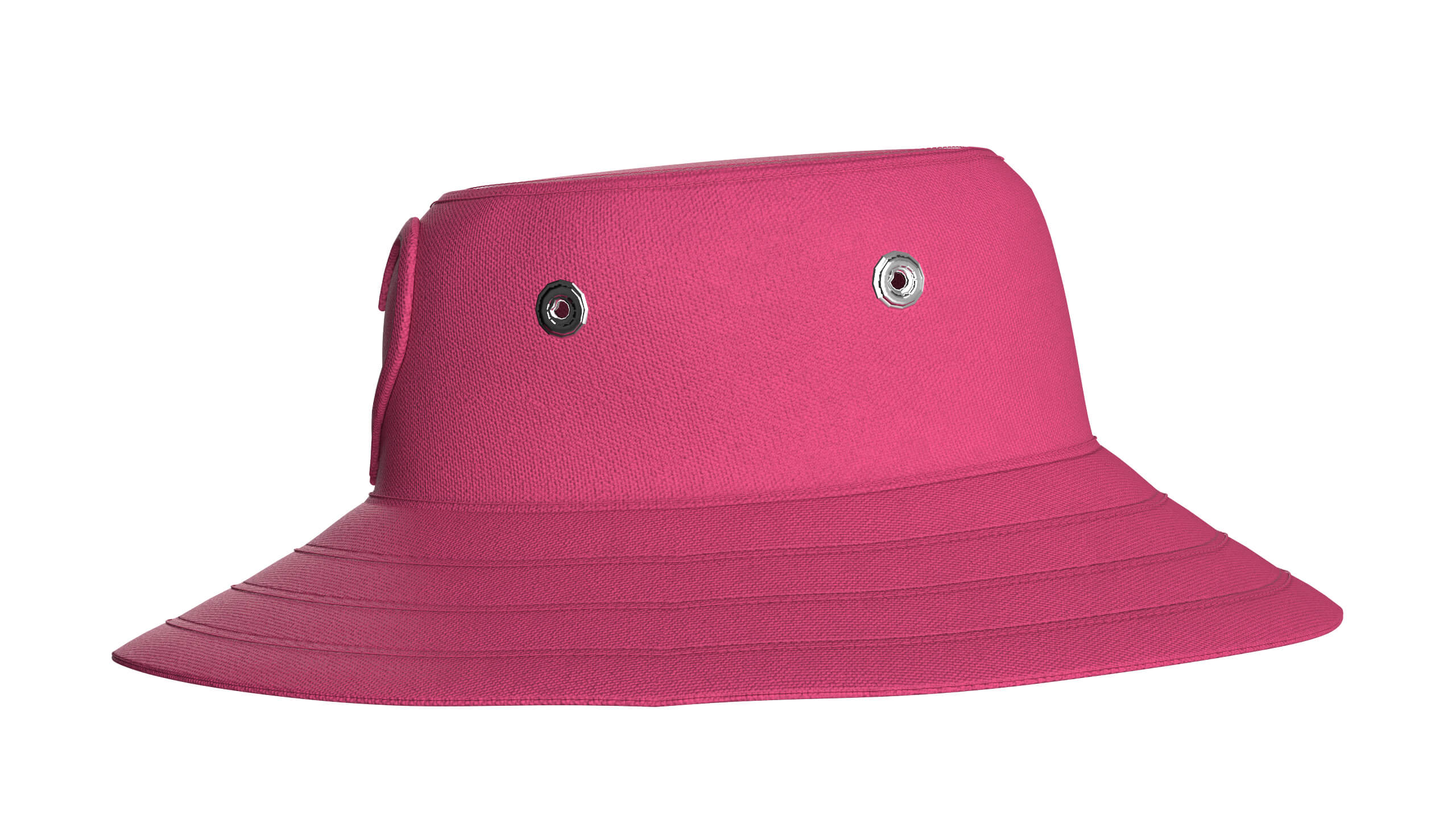 Girls Bucket Hat with Embossed Heart Detail 3D Model