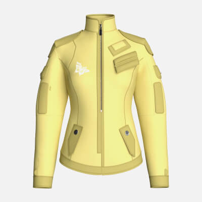 Girls Butterfly Graphic Tactical Jacket