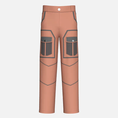 Girls Cargo Pant with Mesh Pockets