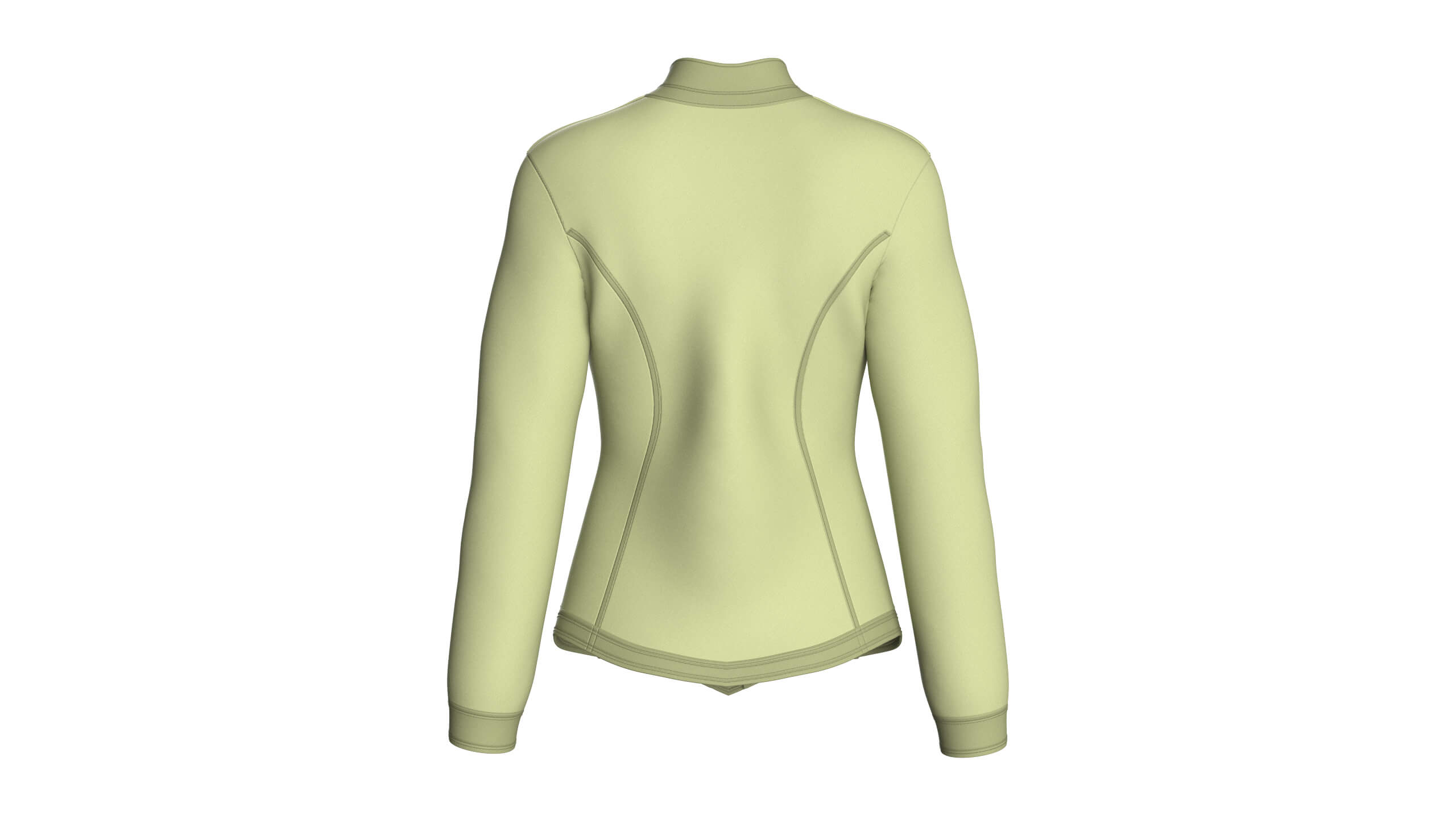 Girls Chest Zip Pocket Utility Jacket 3D Model