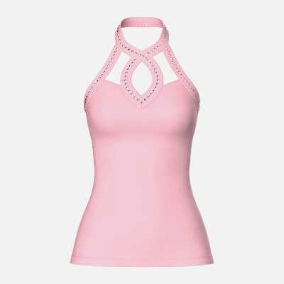Girls Criss-Cross Neck Halter Tank Top