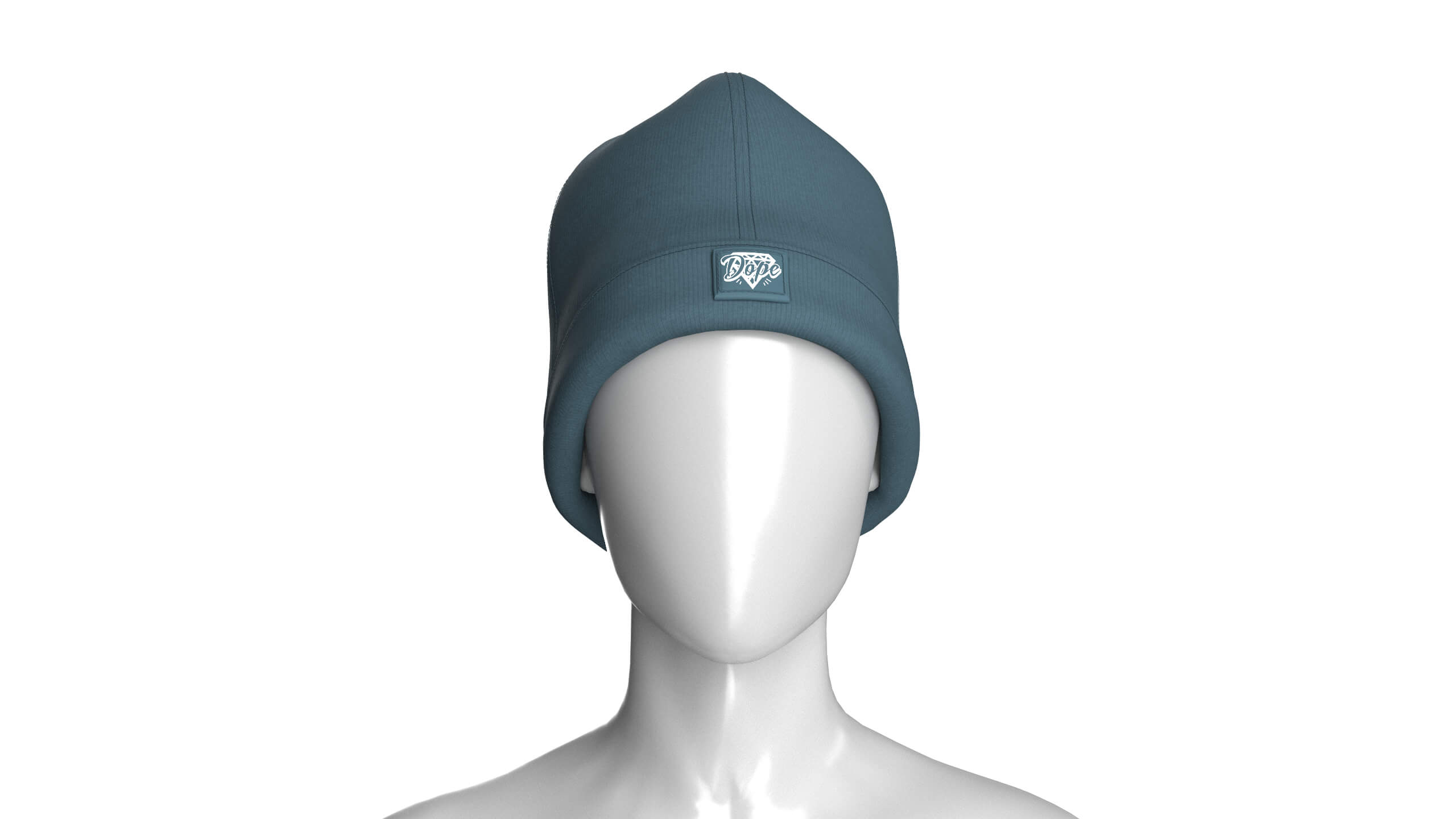 Girls Cuff Beanie Hat 3D Model