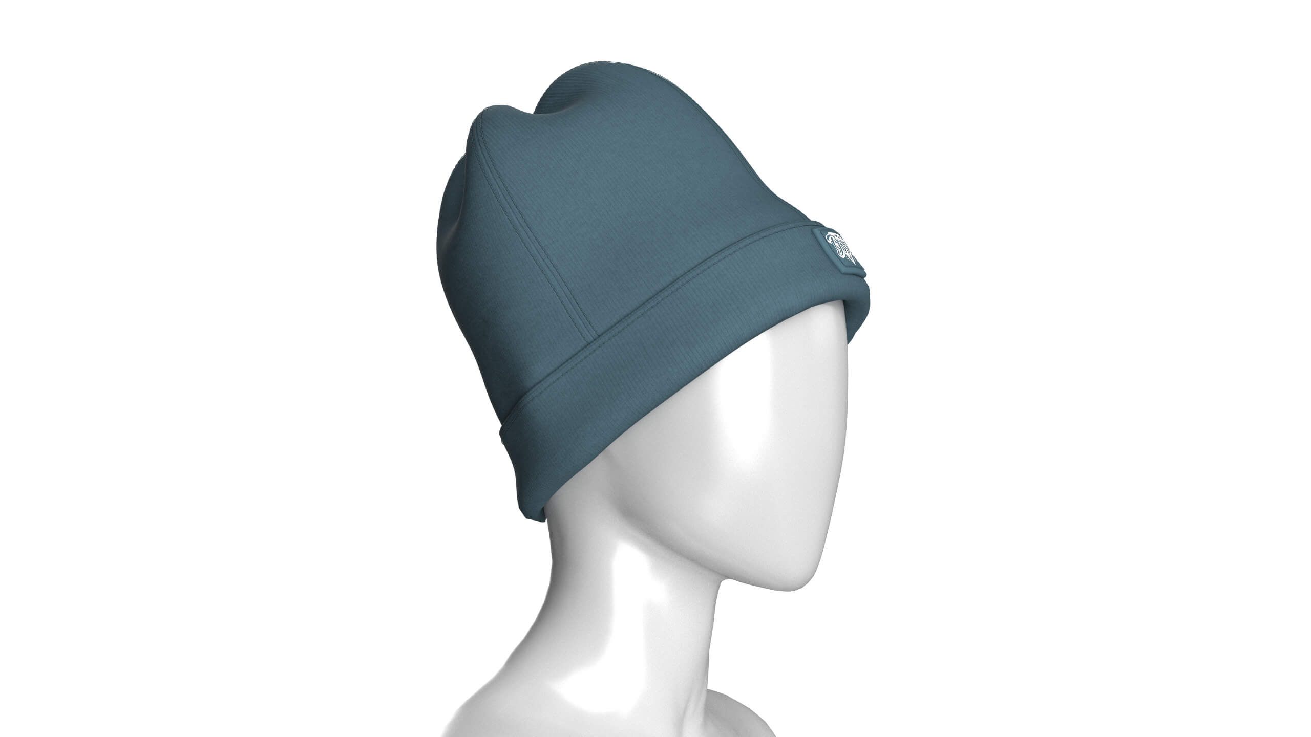 Girls Cuff Beanie Hat 3D Model